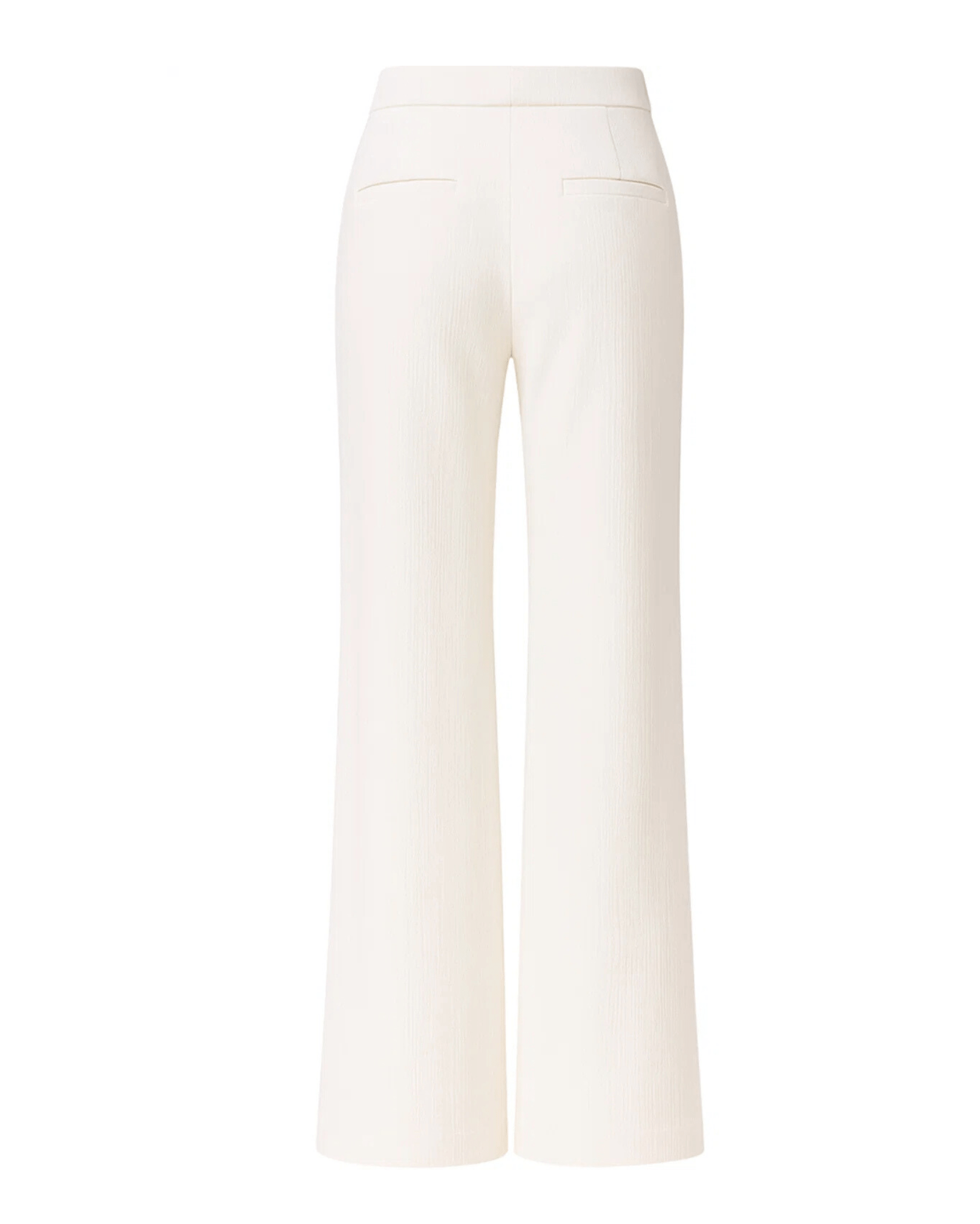 Tailory ivory wide leg women’s pants back view