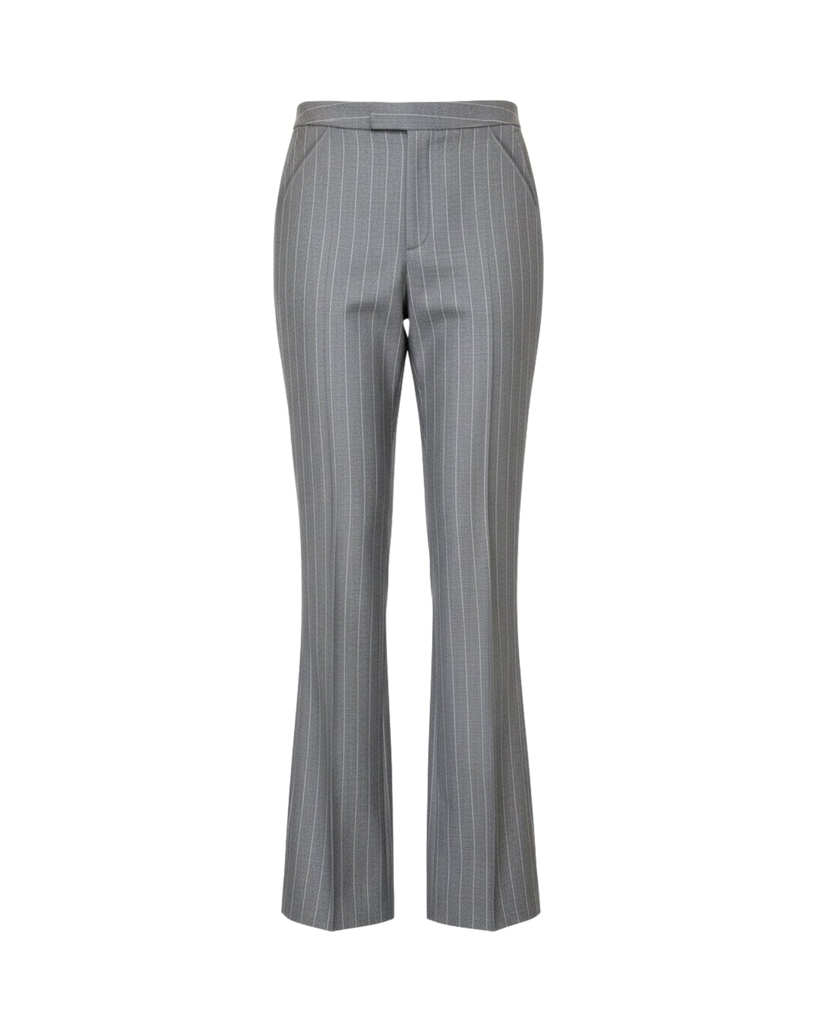 Tailory grey pinstripe extra-wide tailored trousers front view
