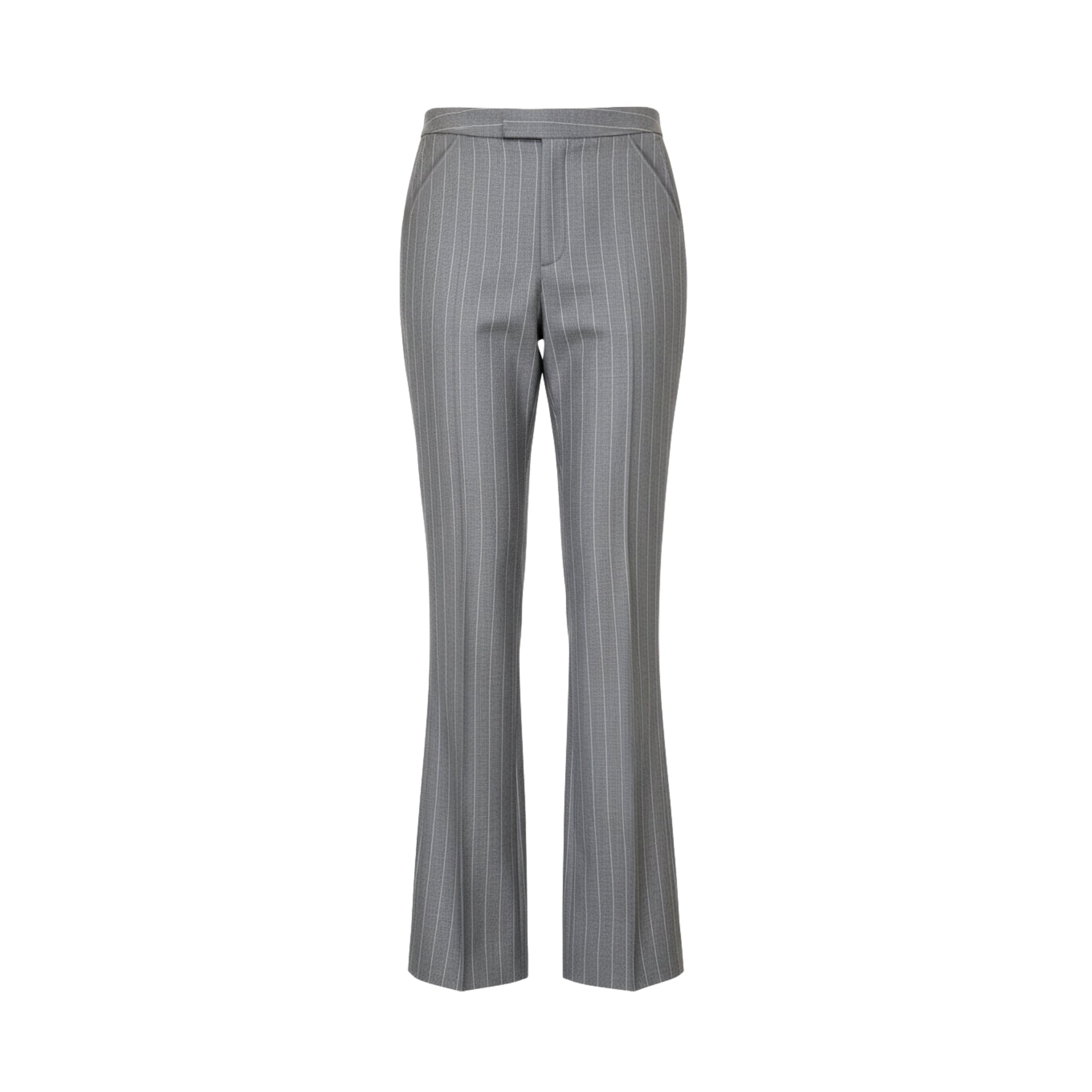 Tailory grey pinstripe extra-wide tailored trousers front view