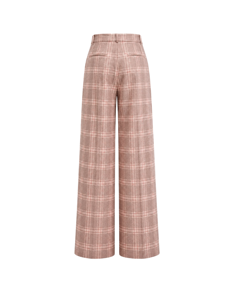 Plaid pants on a white background