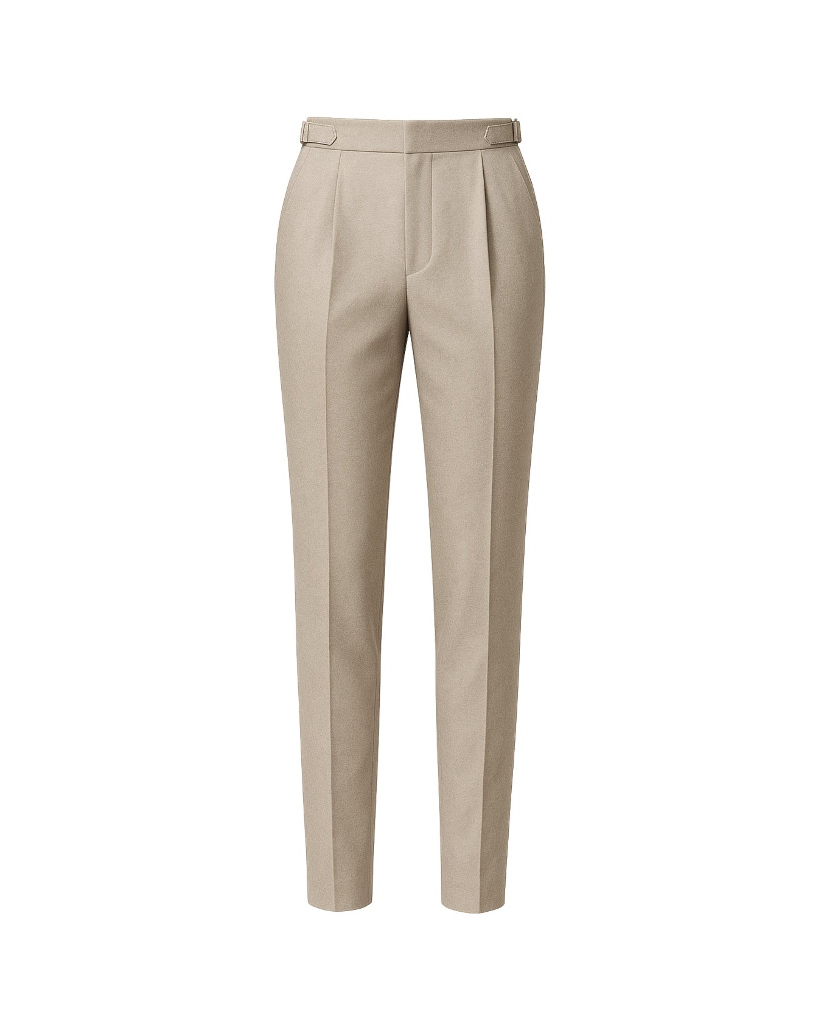 Tailory stone flannel Regatta trousers front view