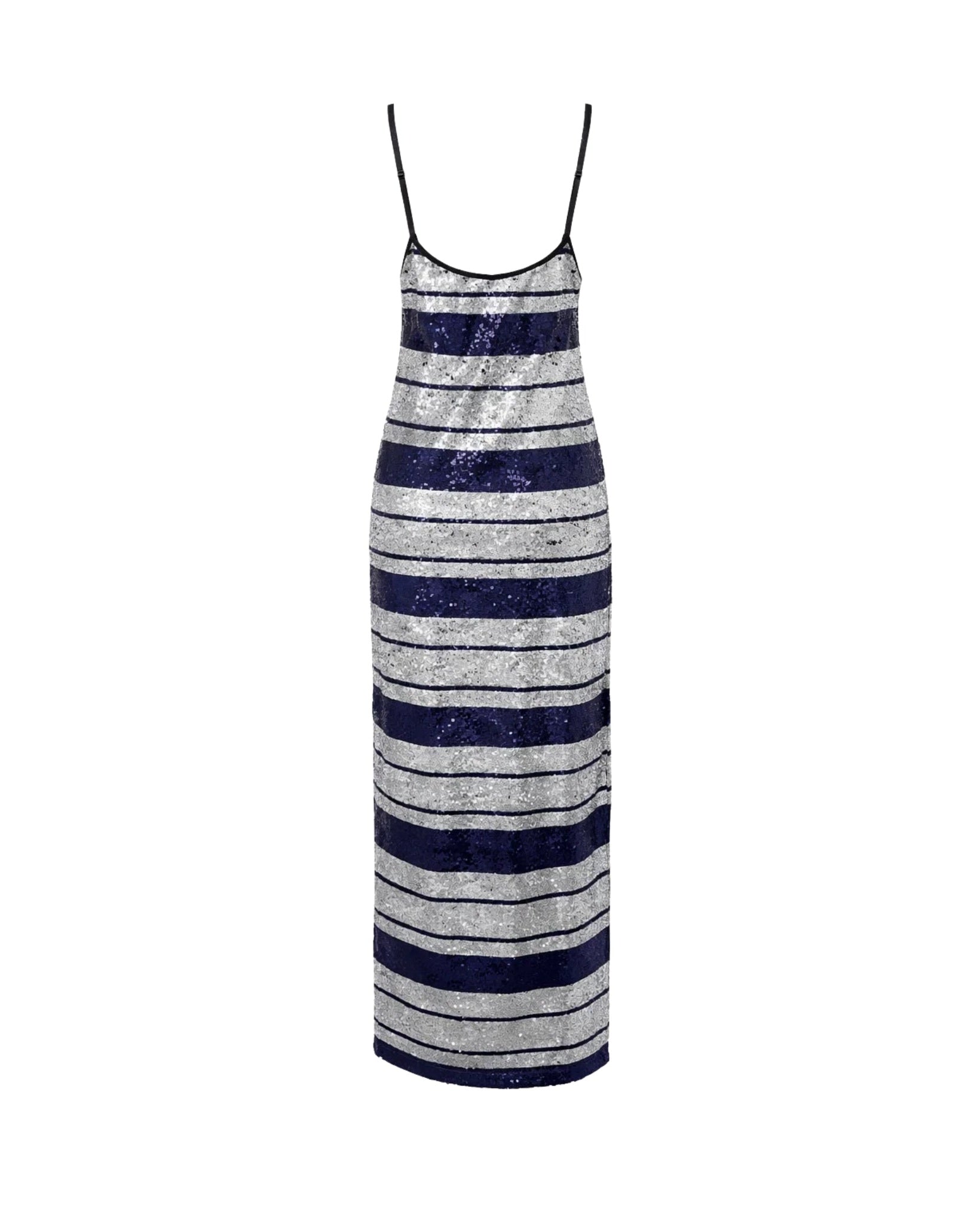 Tailory sequin slip dress back view