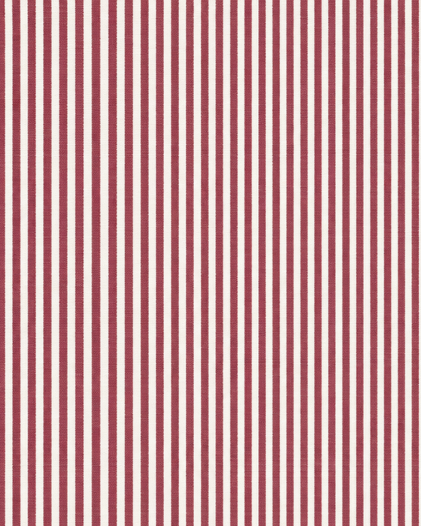 The Tailory New York red striped Loro Piana cotton swatch