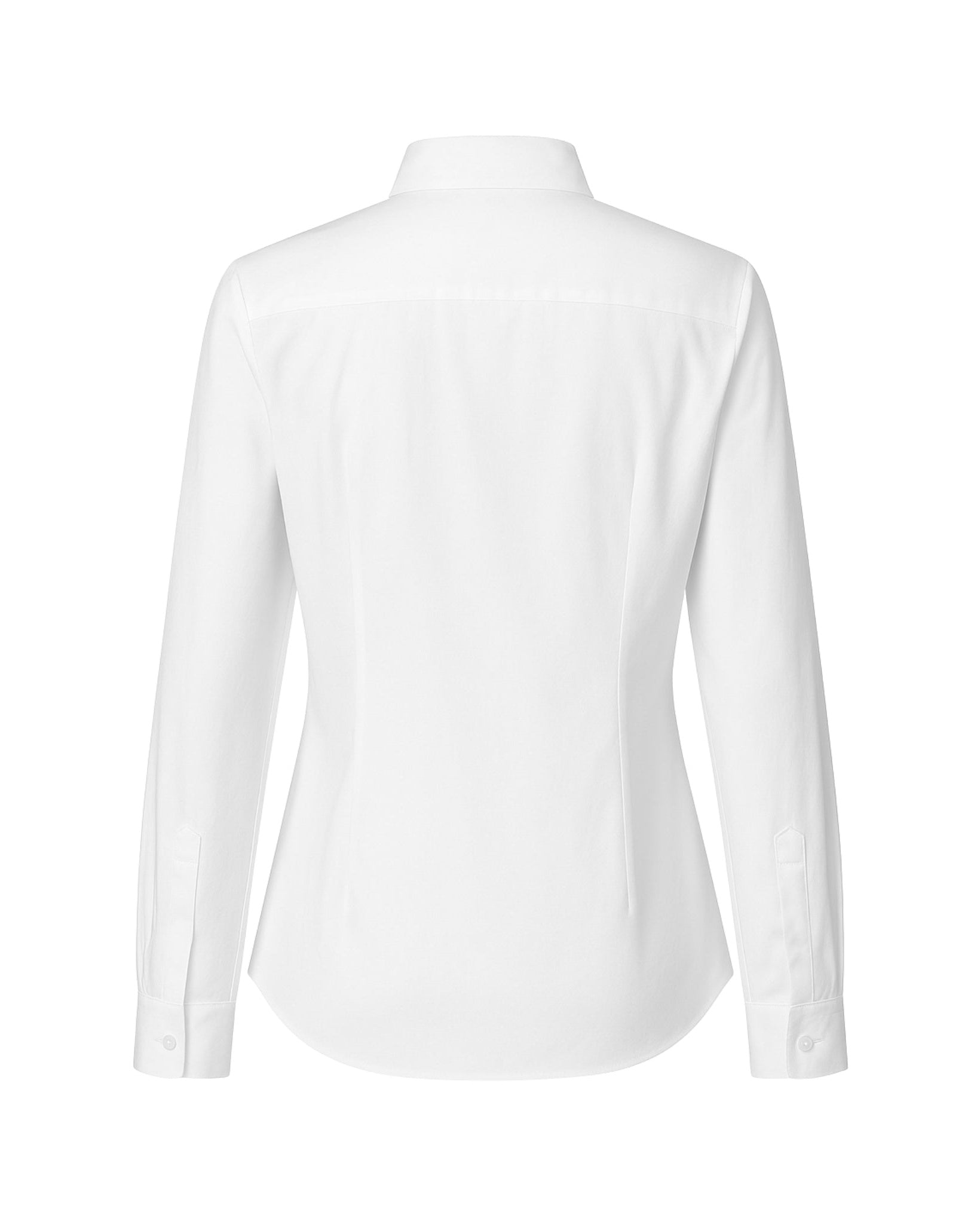 Tailory white Italian cotton poplin shirt back view