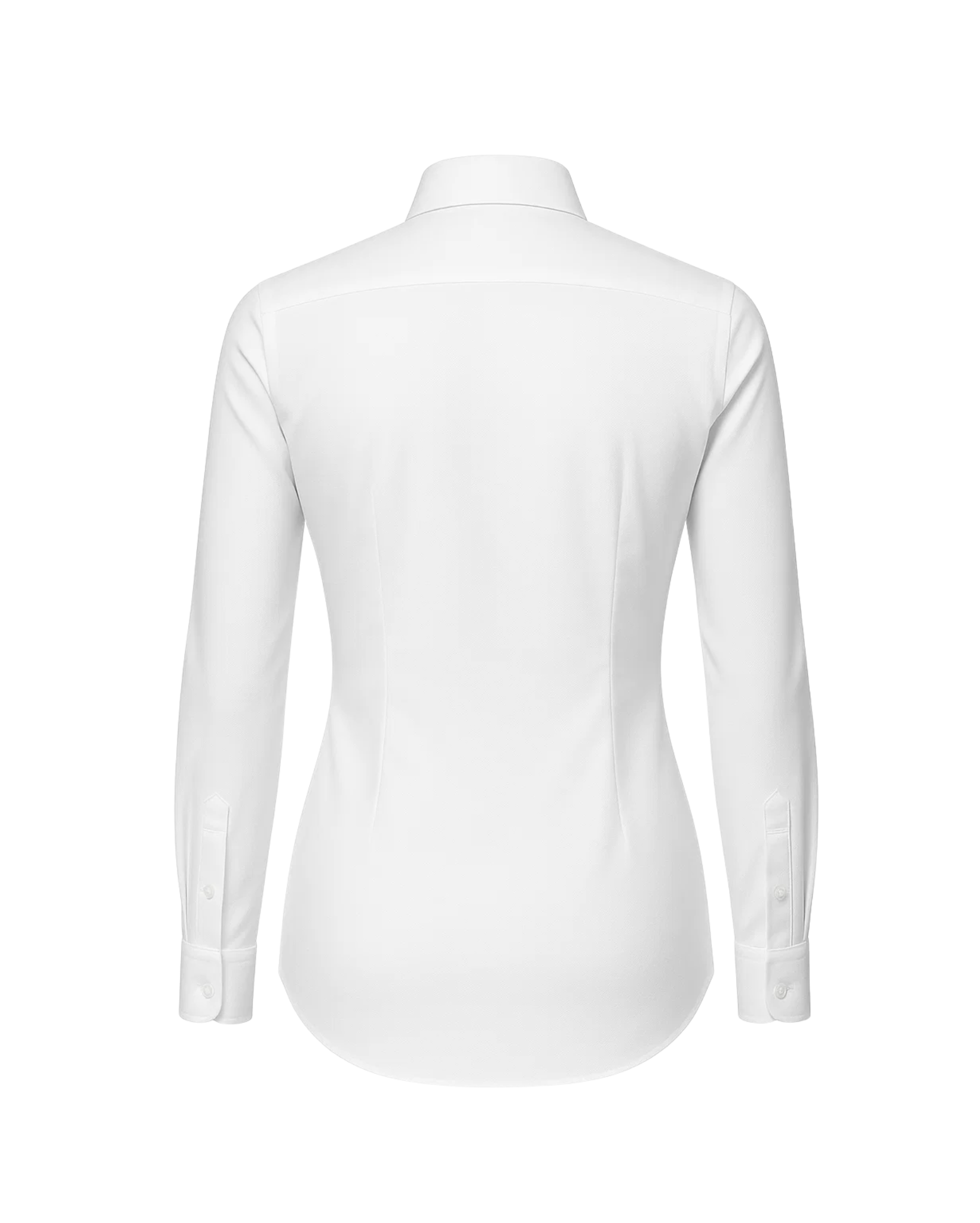 Tailory white tailored fitted shirt front back view