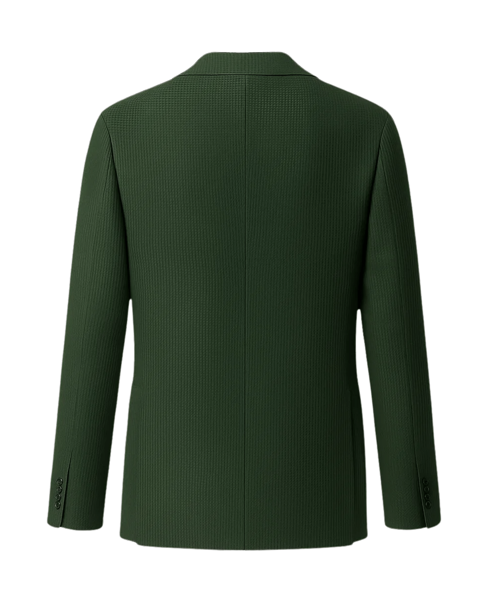 Tailory green textured wool sport coat back view