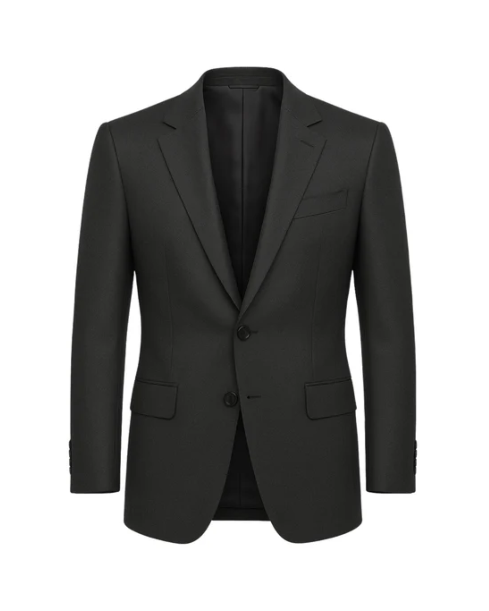 Tailory charcoal gray wool sports coat front view