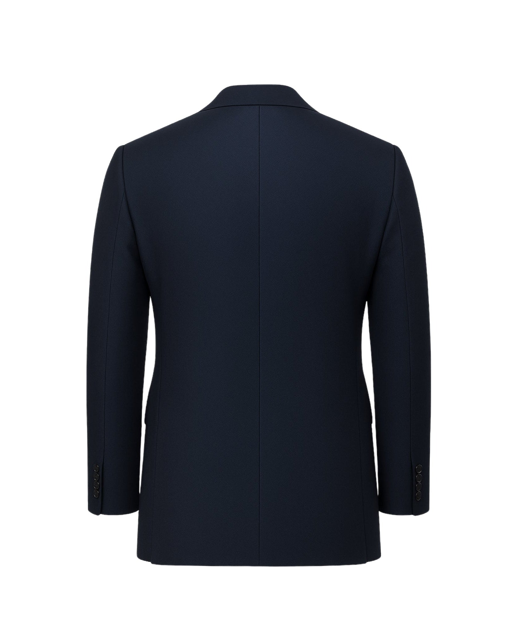 Tailory navy wool sports coat back view