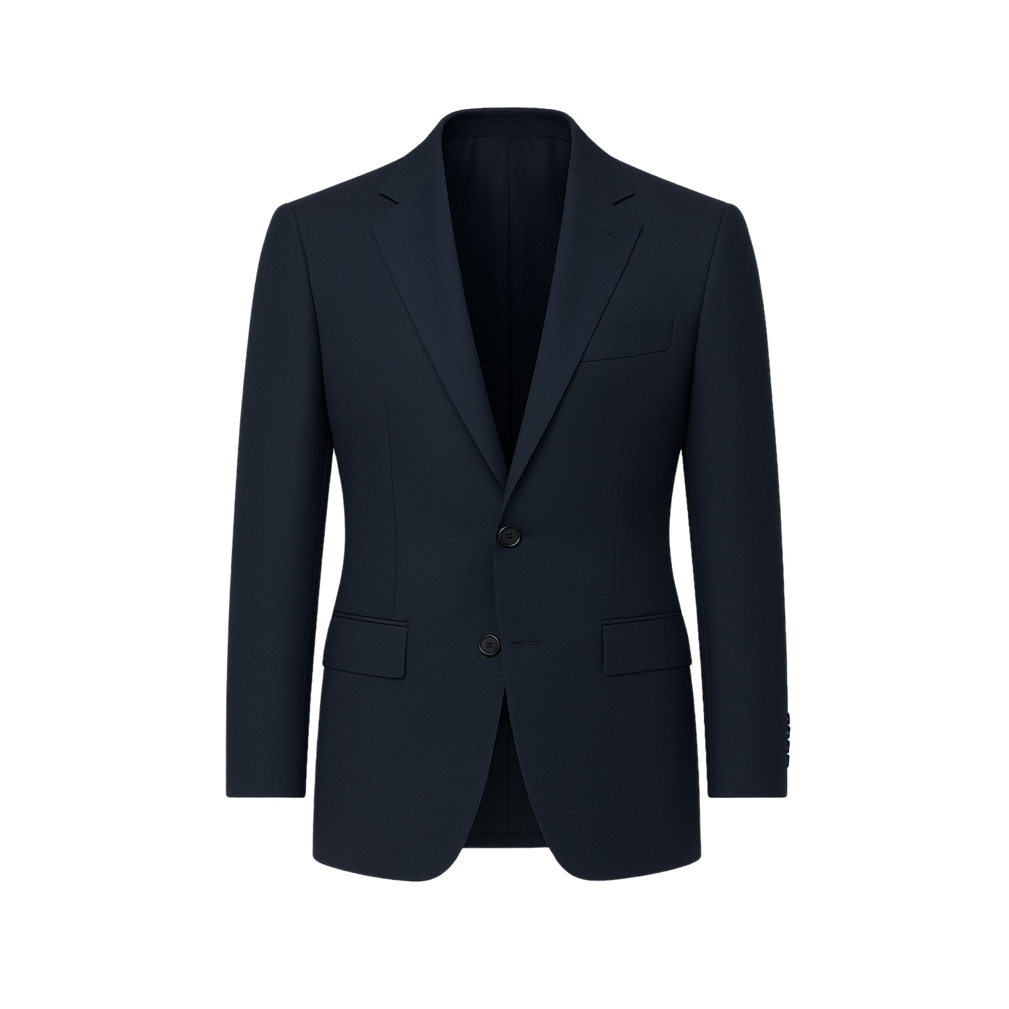 Tailory navy wool sports coat front view