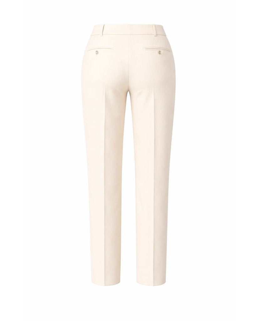 Tailory ivory tailored trousers back view