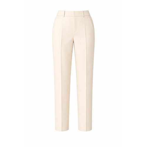 Tailory ivory straight-leg tailored trousers front view