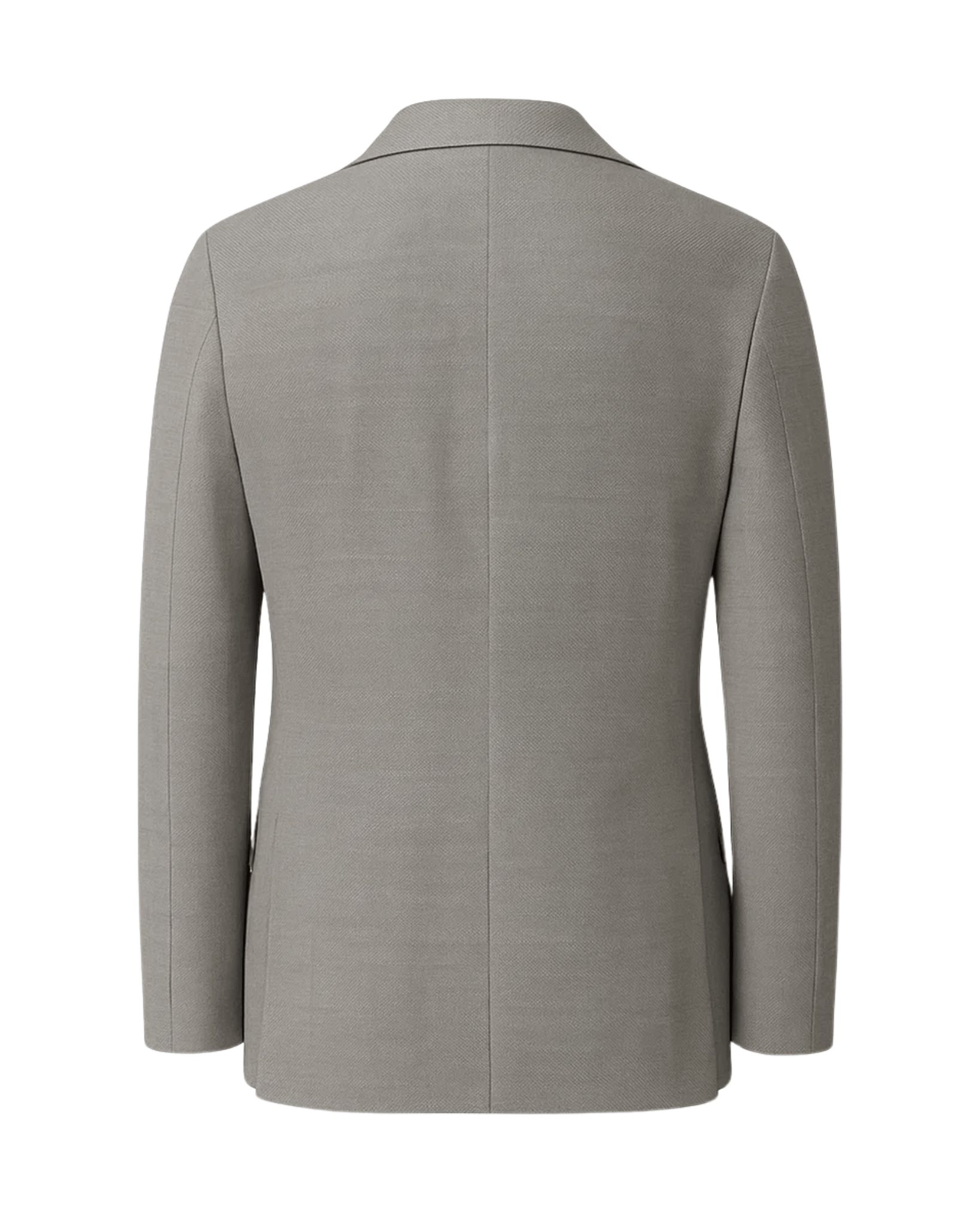 Tailory grey two-button suit jacket back view