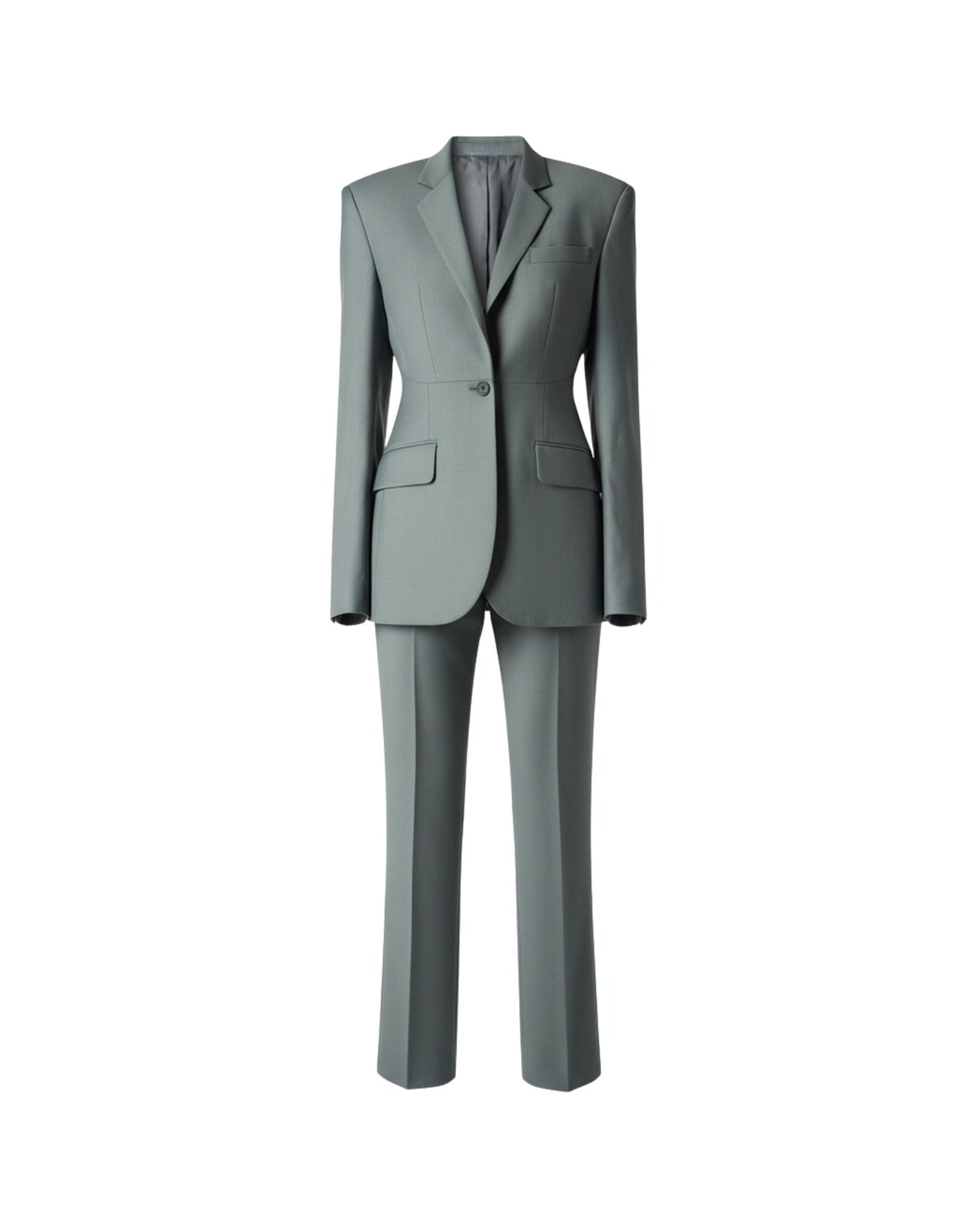 Tailory sage green suit set front view