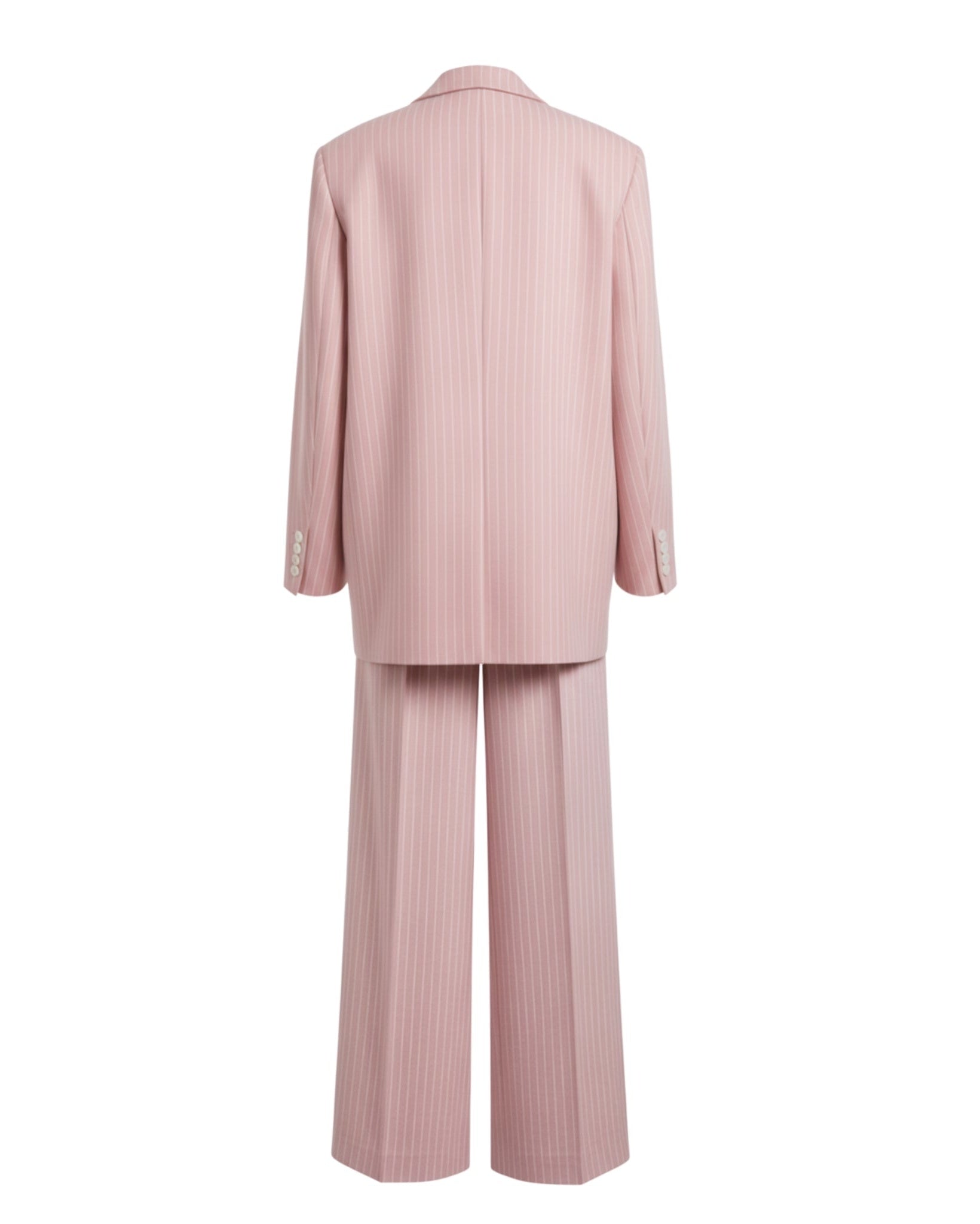 Tailory baby pink oversized suit set back view