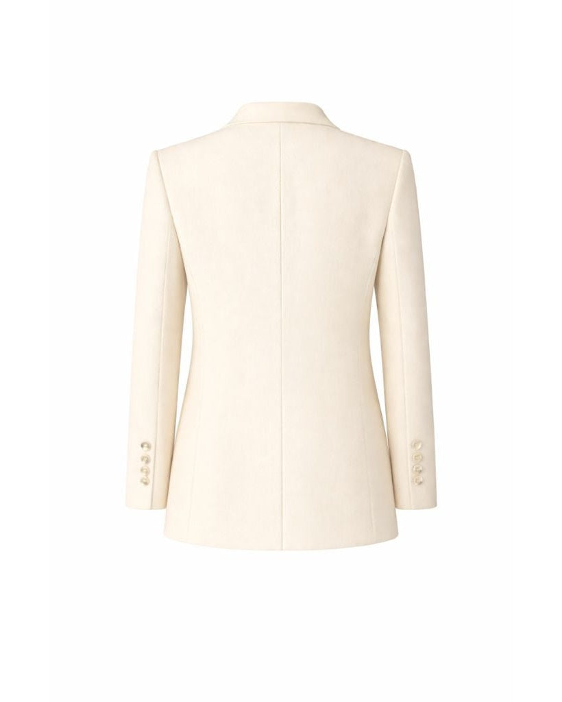 Tailory ivory tailored blazer back view