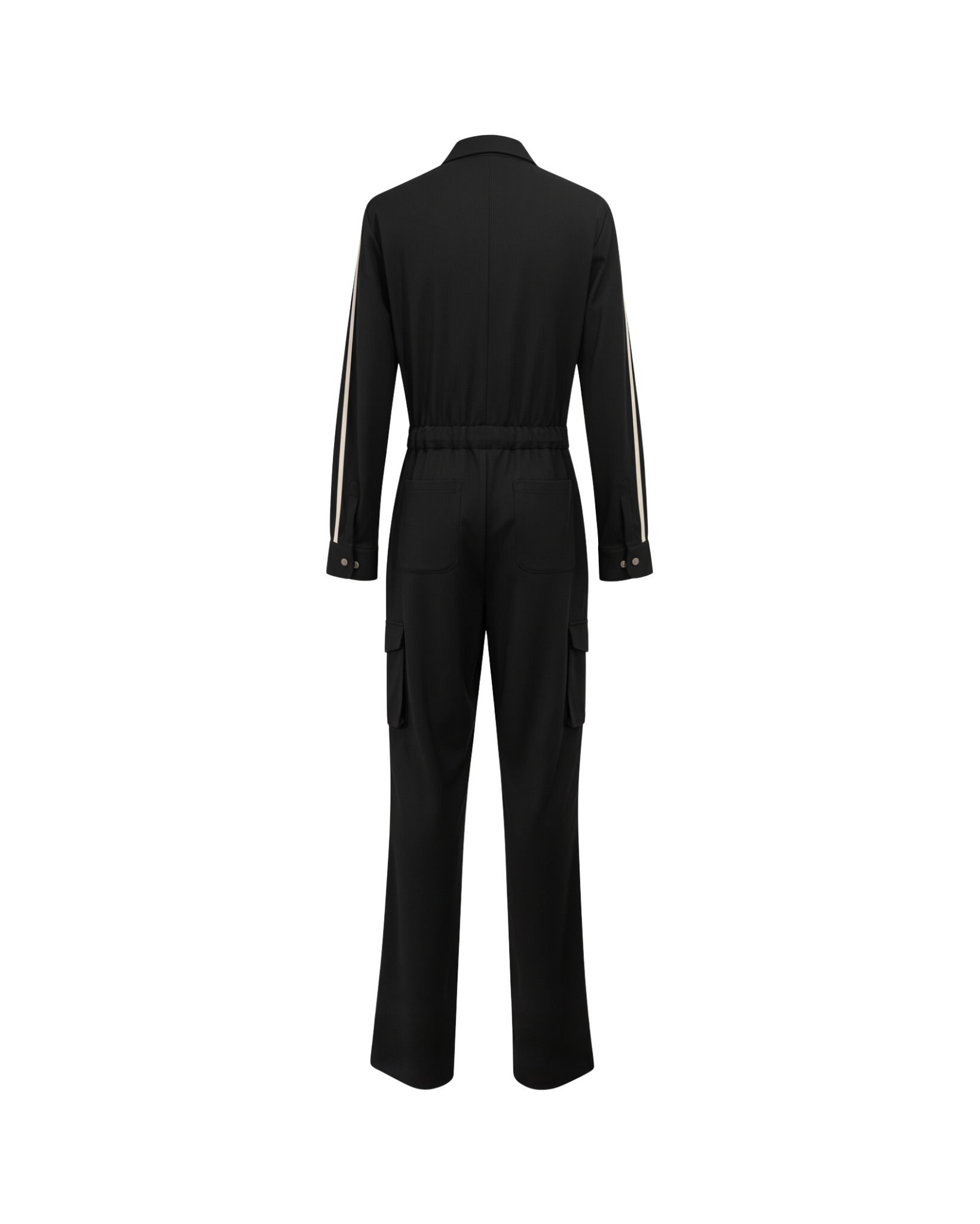 Tailory black tailored jumpsuit back view