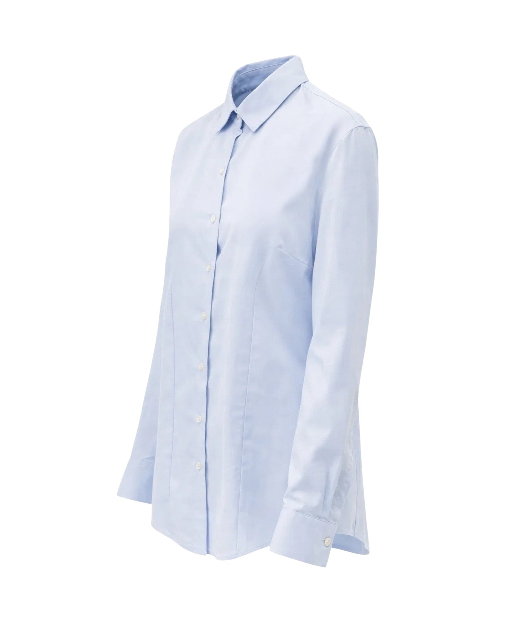 Tailory light blue tailored shirt side view