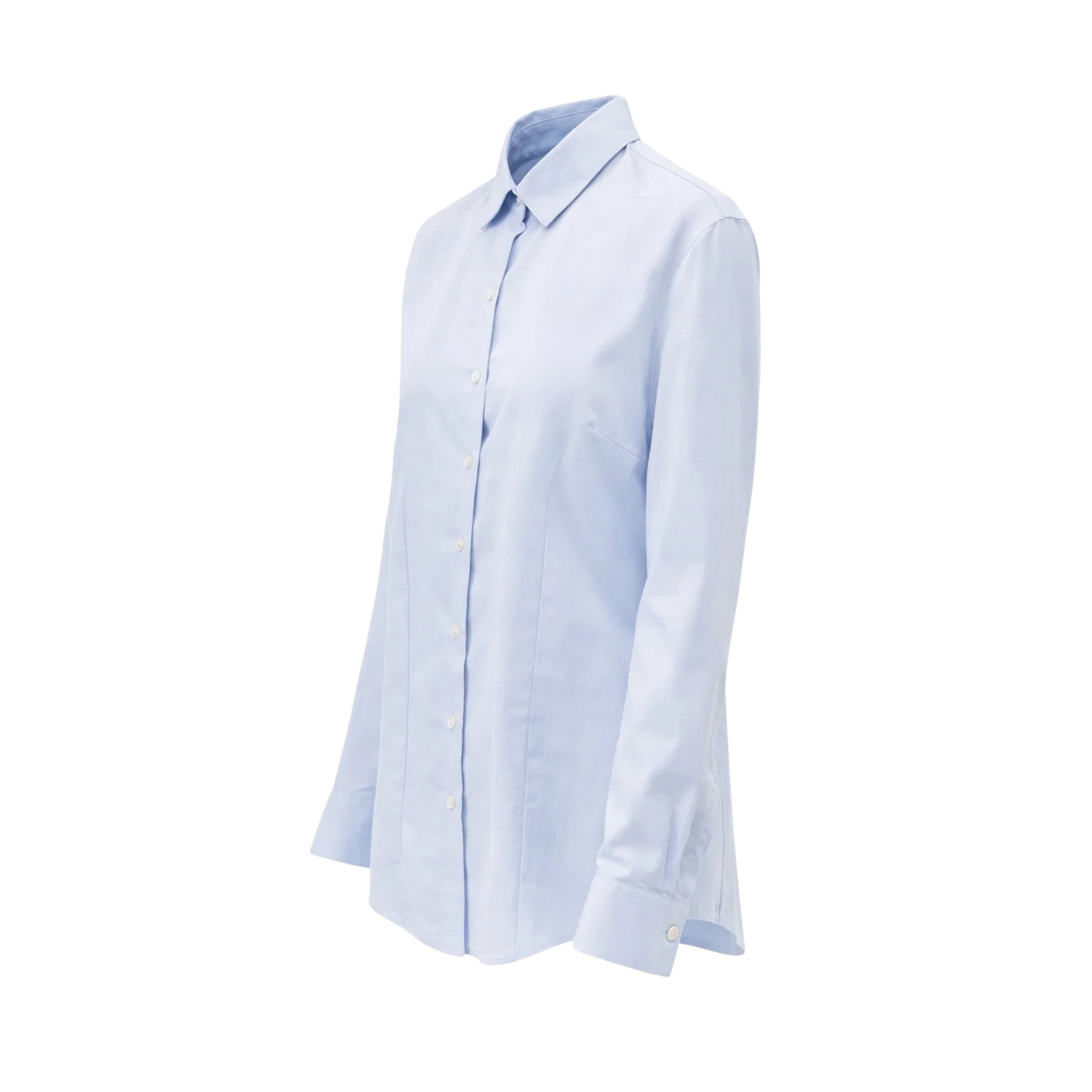 Tailory light blue tailored shirt side view