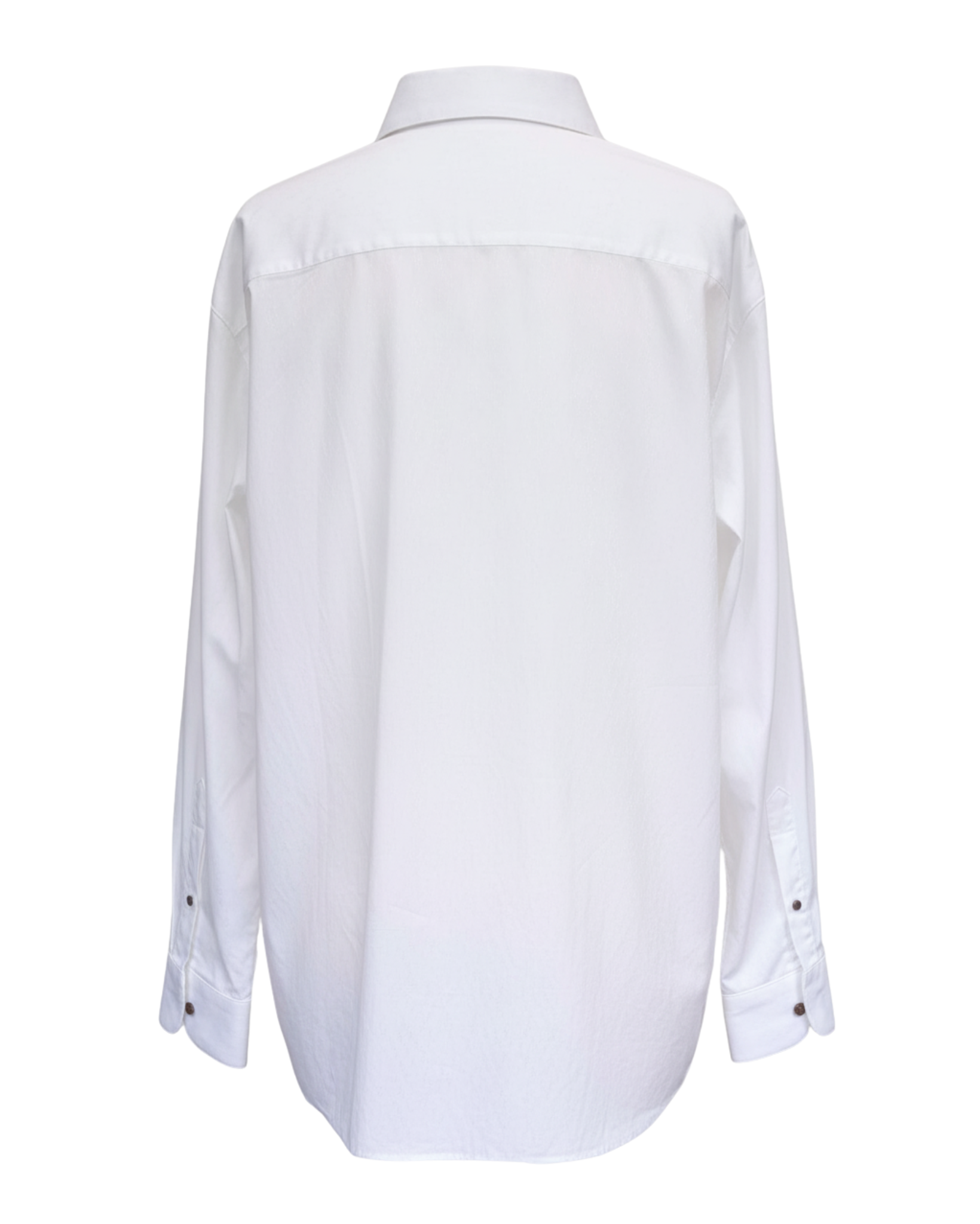 Tailory white oversized tailored shirt back view