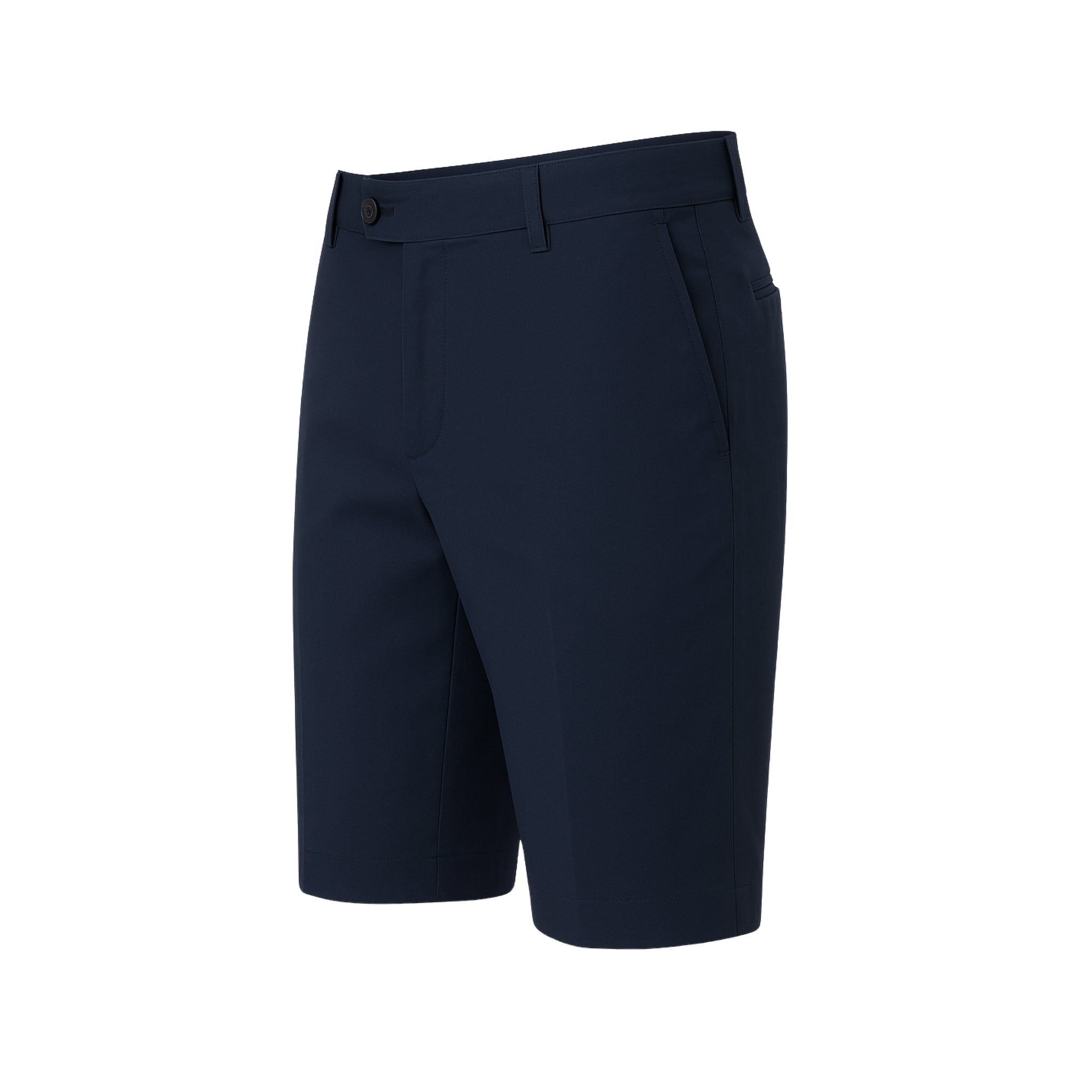 Tailory navy tailored shorts side view