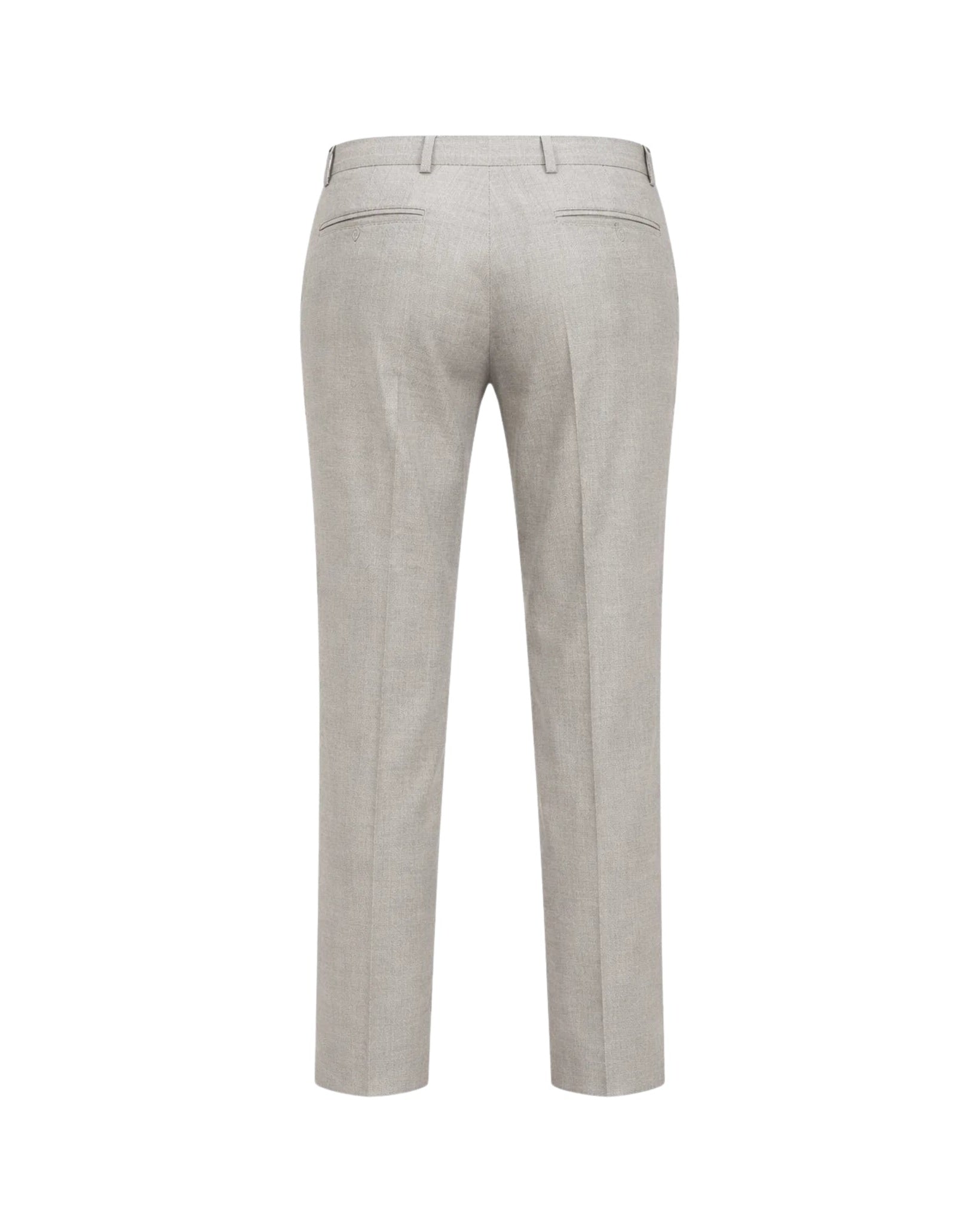 Tailory heather grey tailored trousers back view