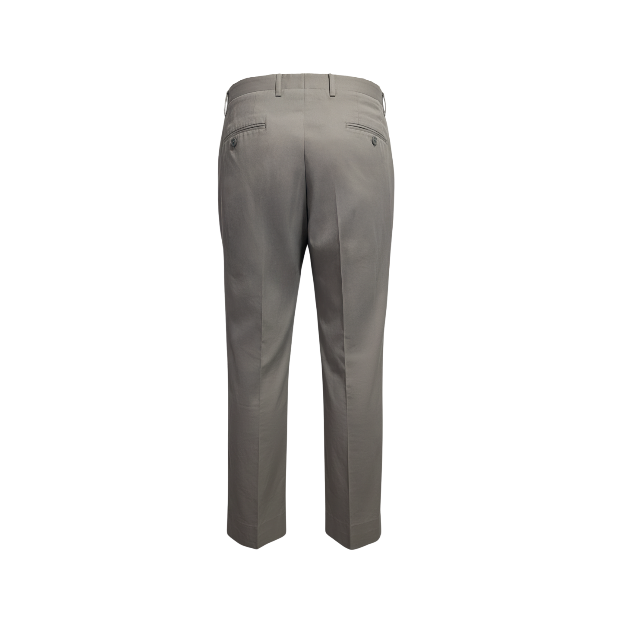 Tailory light gray tailored chino trousers back view