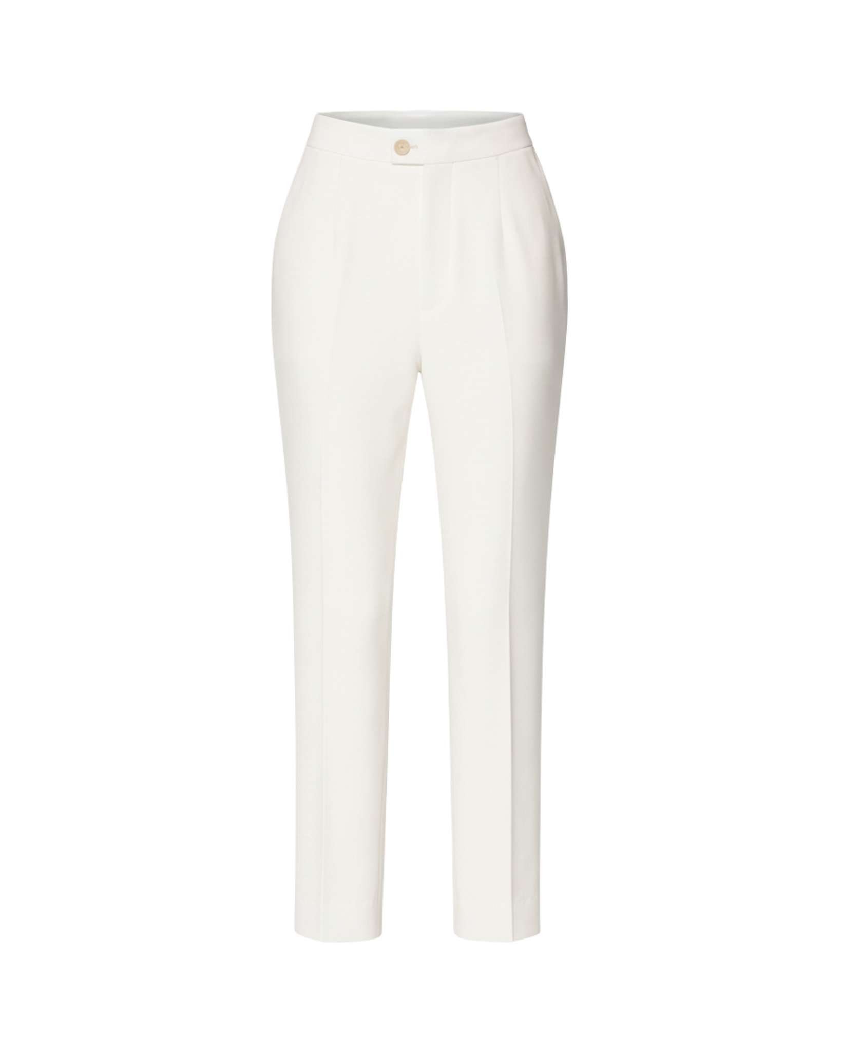Tailory white tailored straight-leg trousers front view