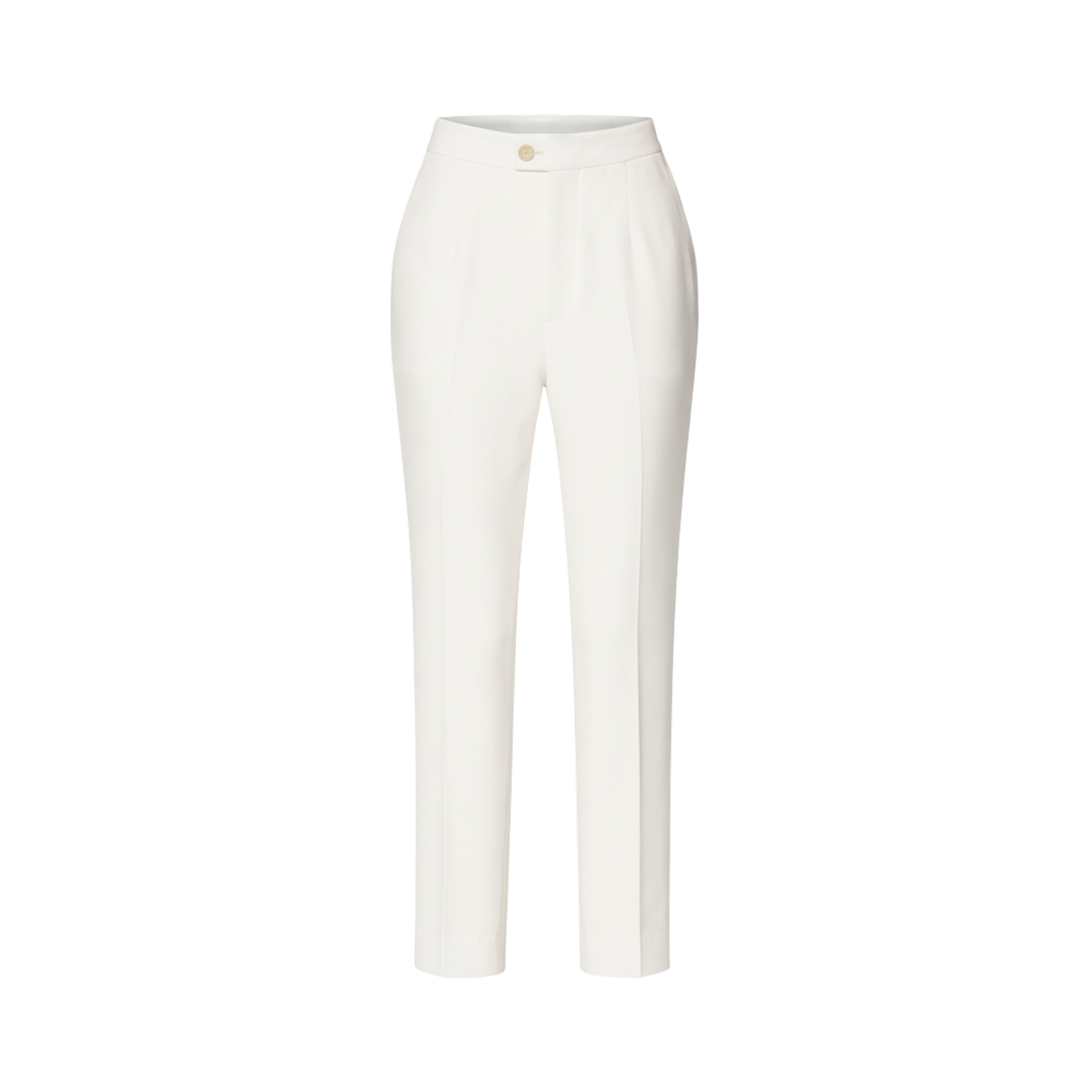 Tailory white tailored straight-leg trousers front view