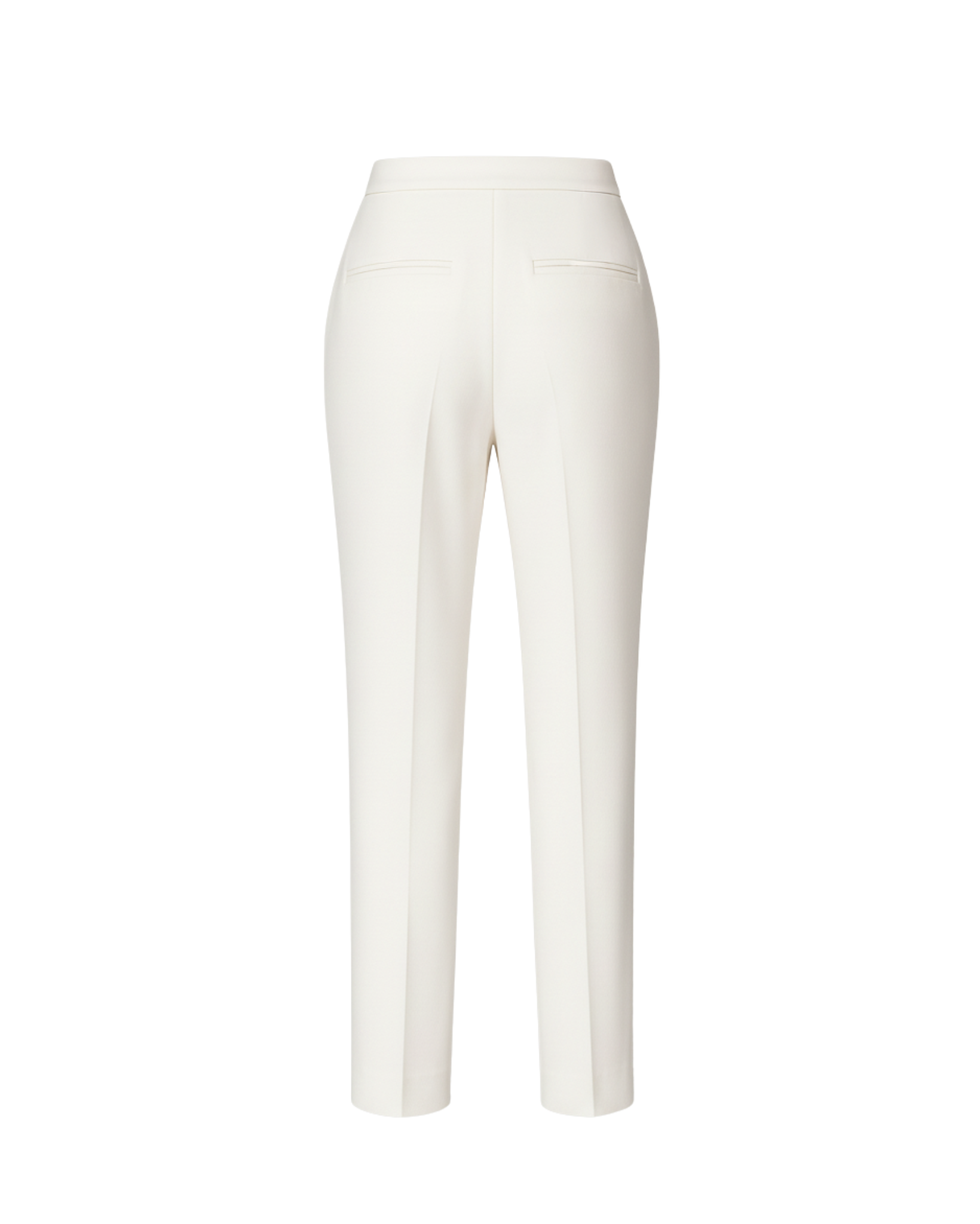 Tailory white tailored trousers long length back view