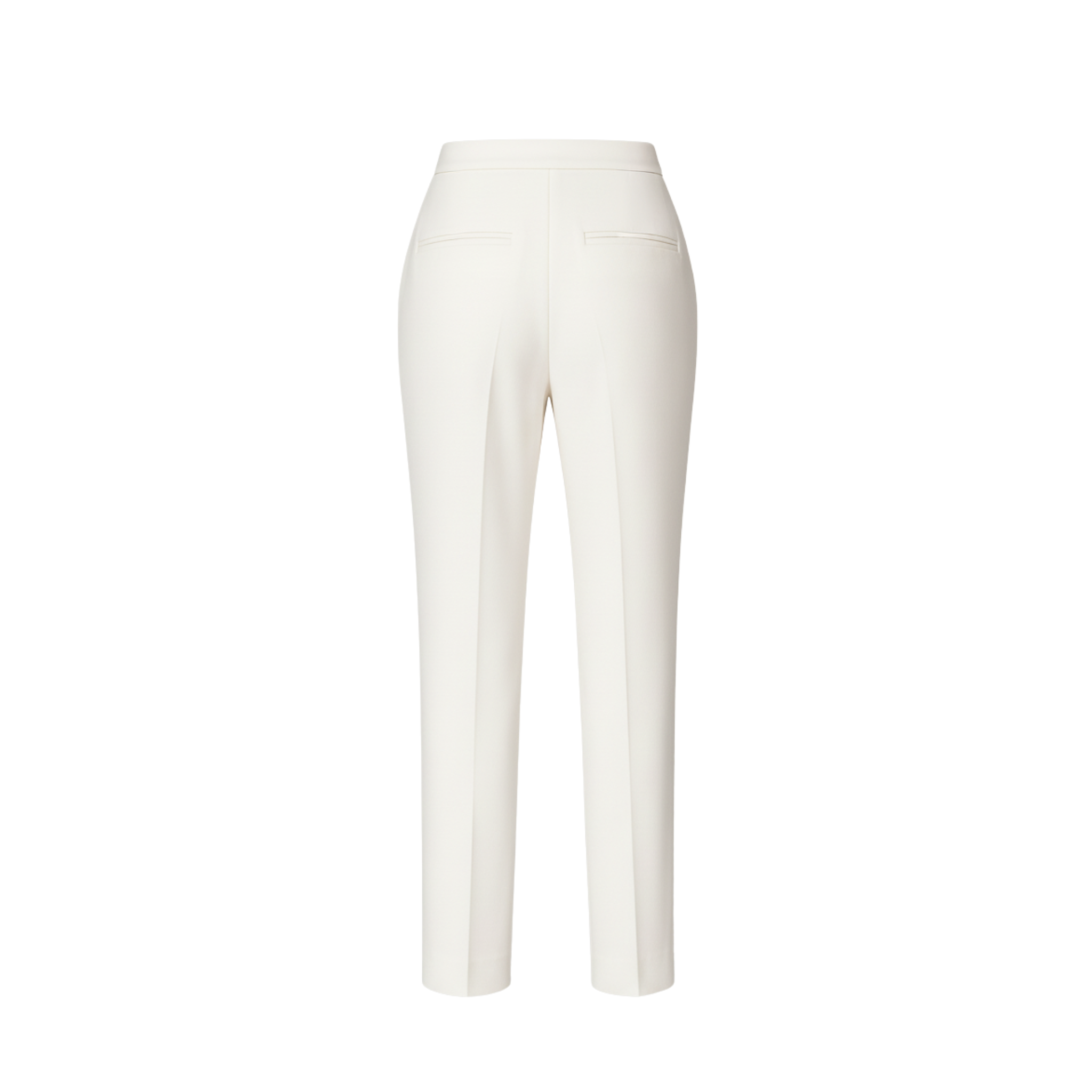 Tailory white tailored trousers long length back view