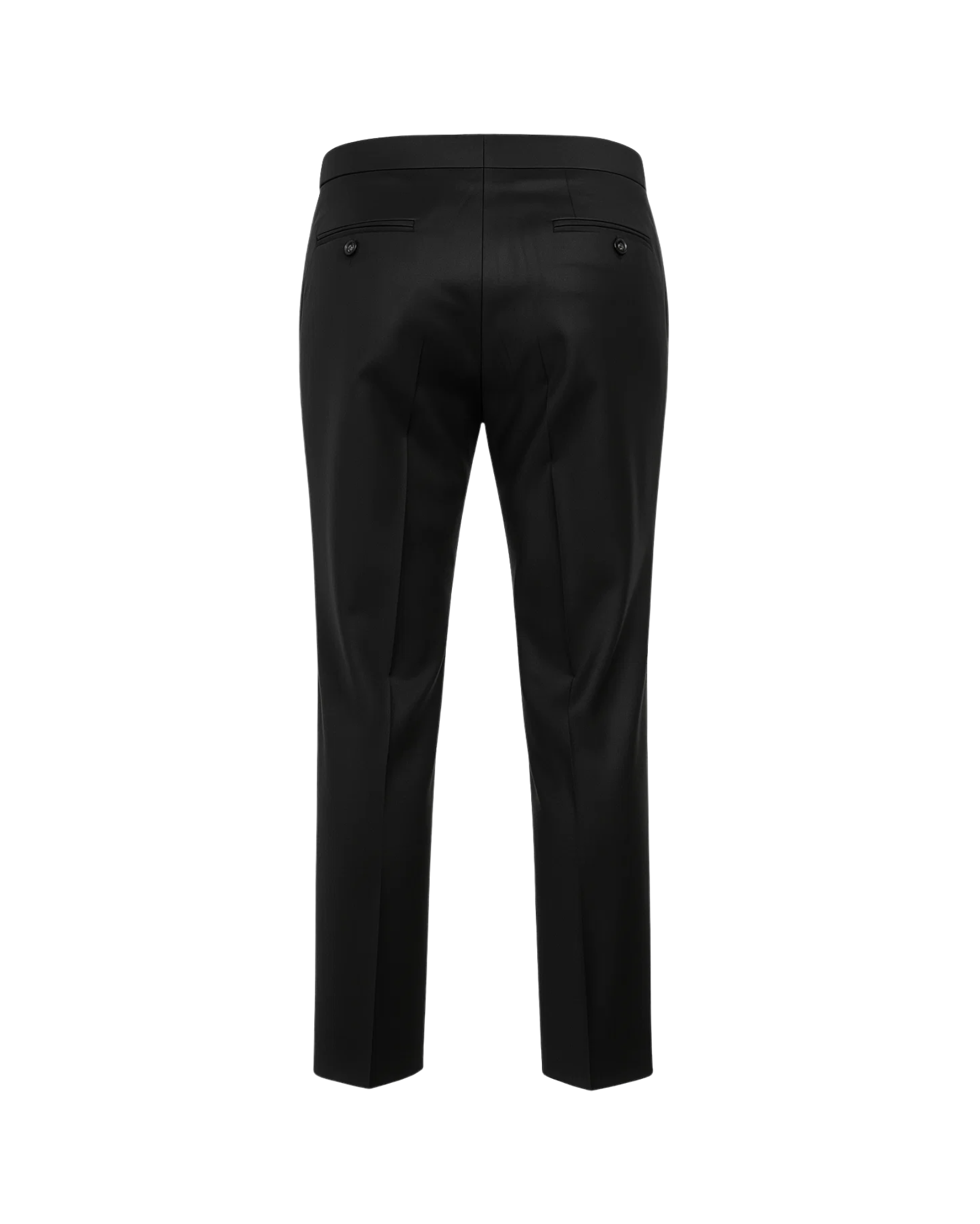 Tailory black/grey two-tone straight-leg trousers back view