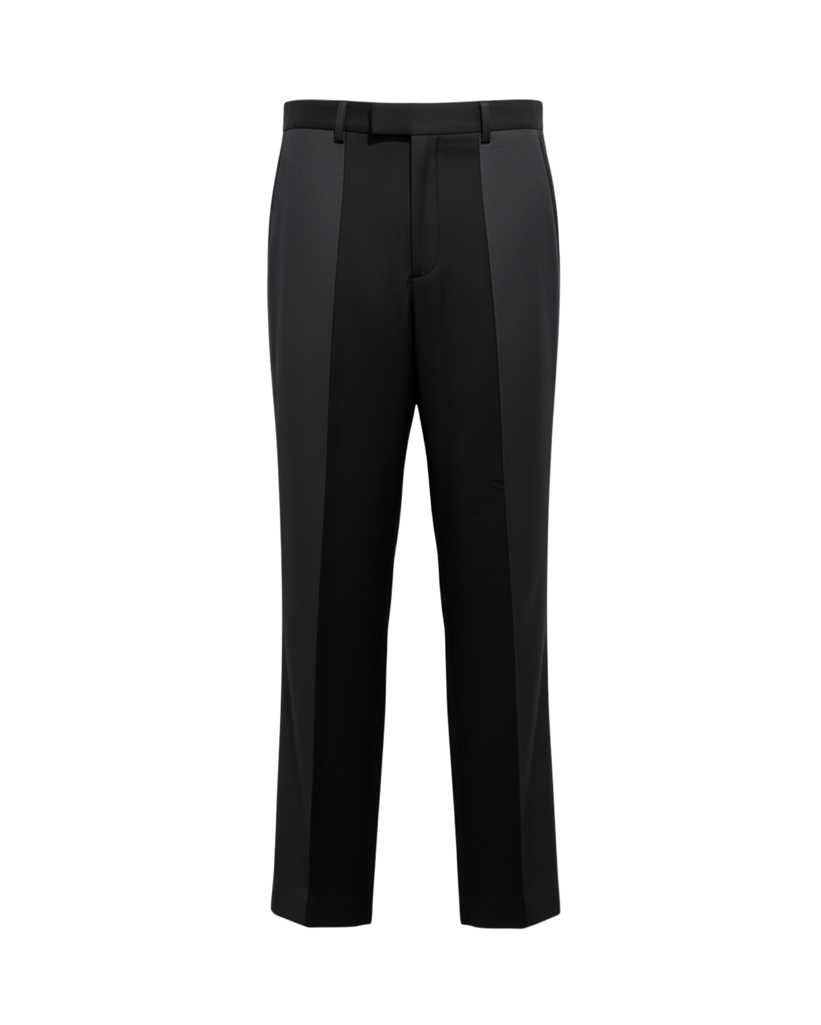 Tailory black/grey two-tone straight-leg trousers front view