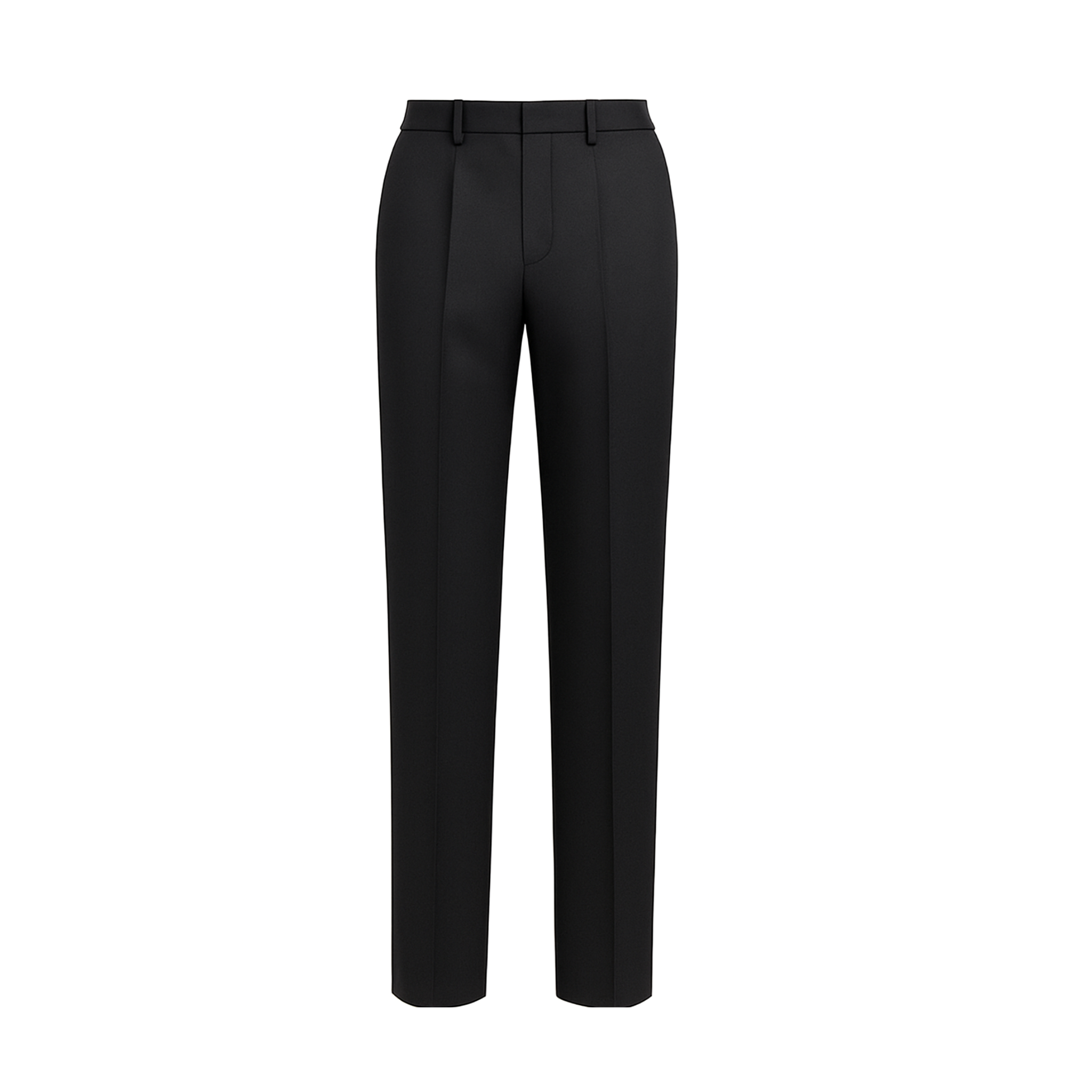 Tailory black Loro Piana straight-leg wool trousers front view