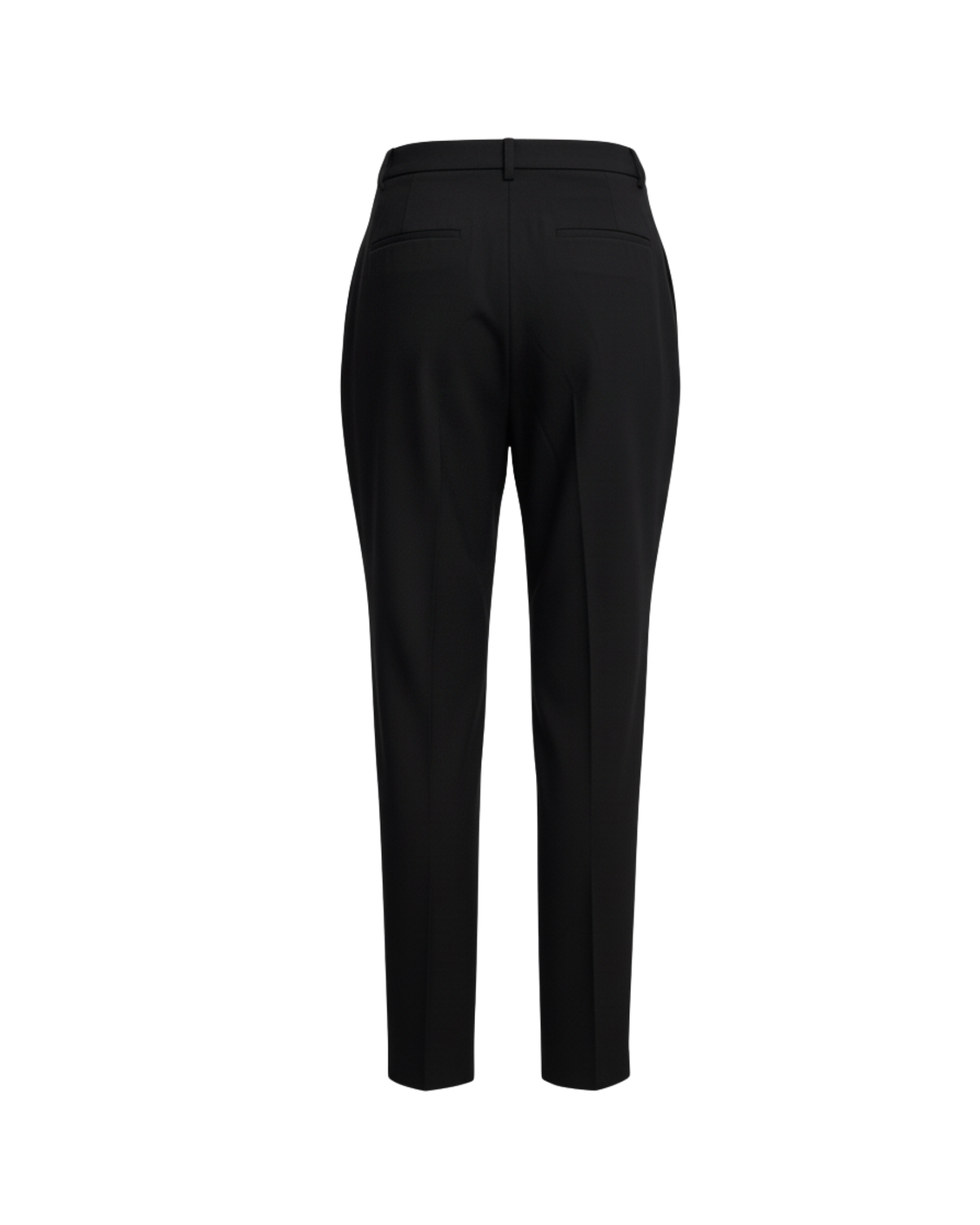 Tailory black tailored trousers with cropped length back view