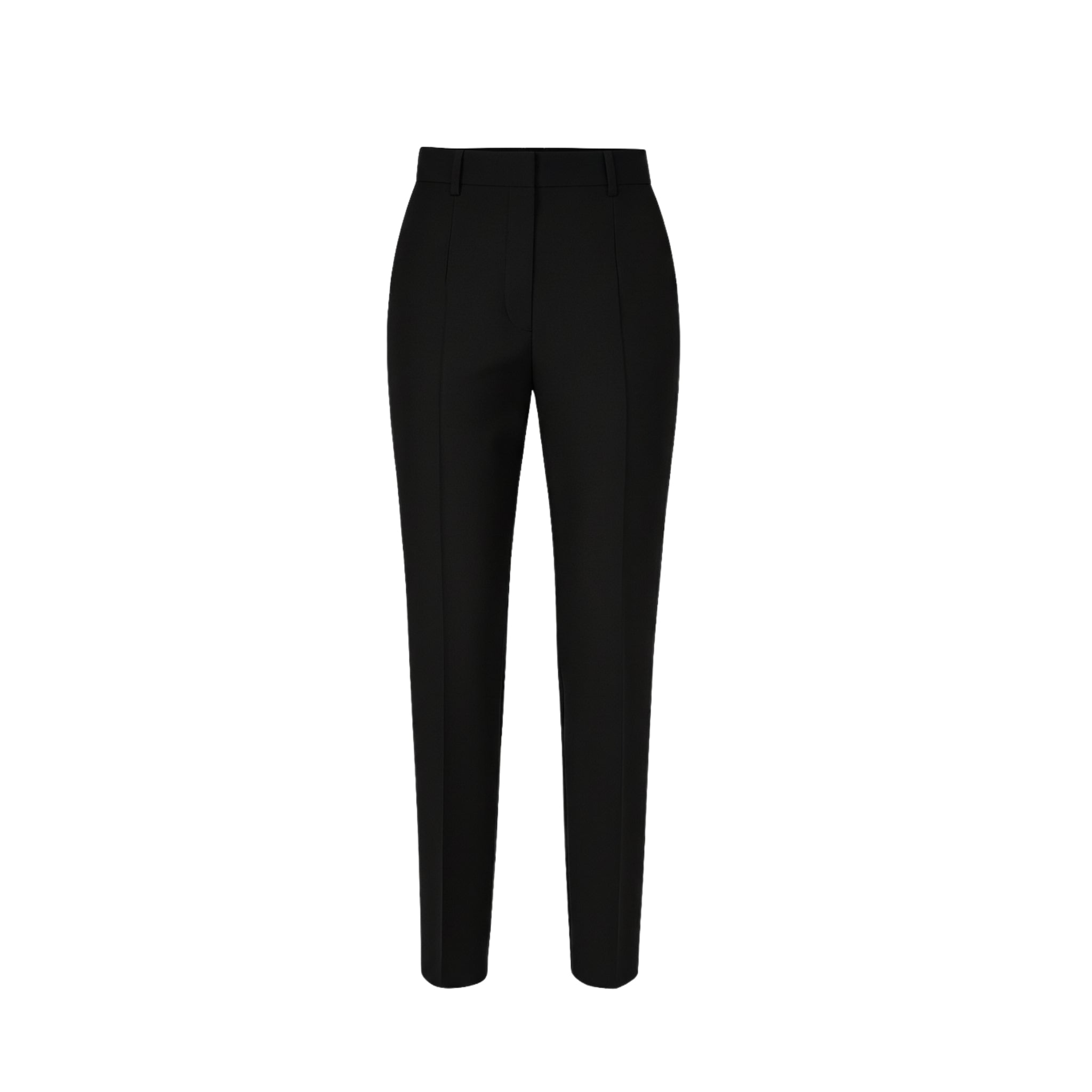 Tailory black tapered cropped trousers front view