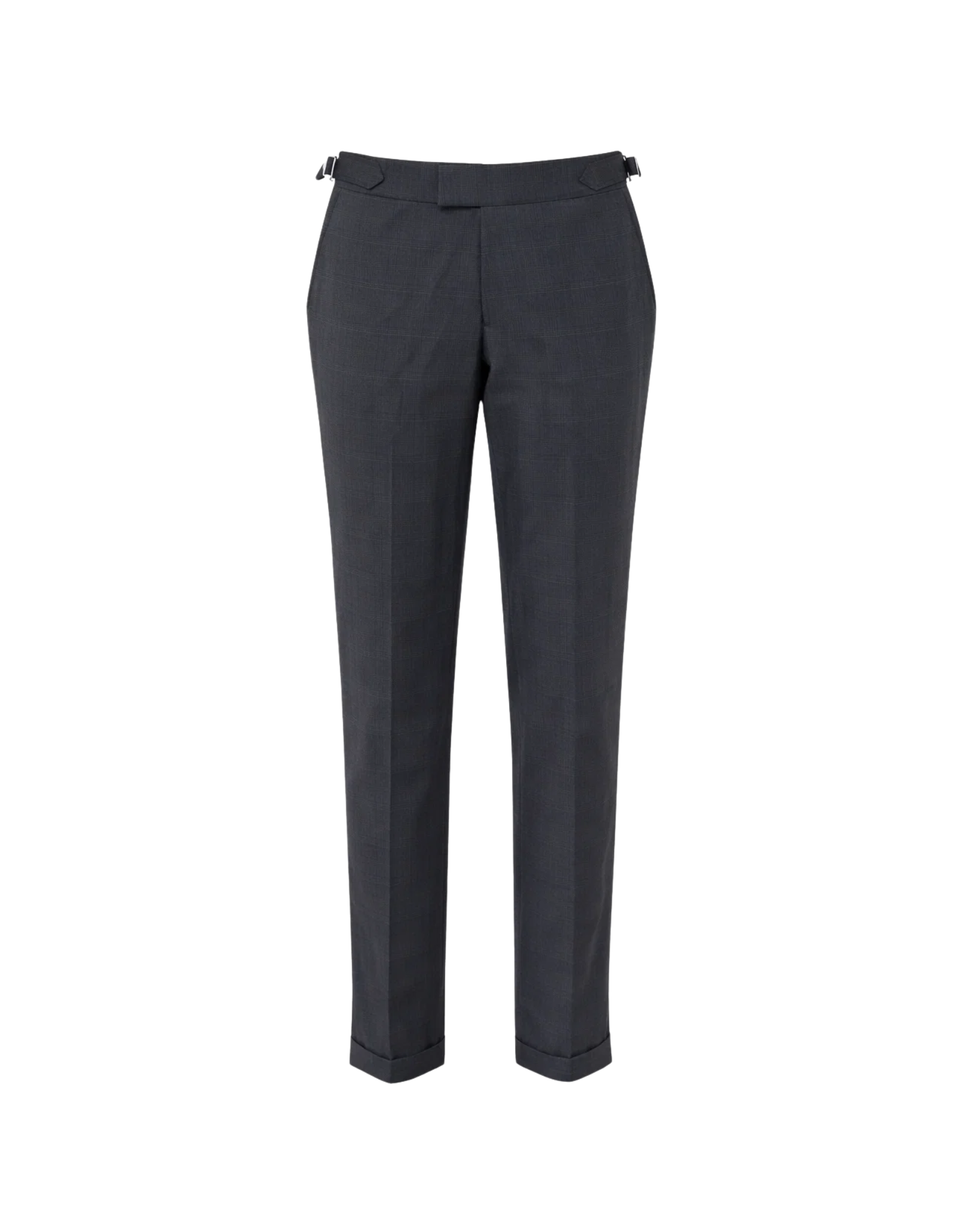 Tailory charcoal high-waisted tailored trousers front view