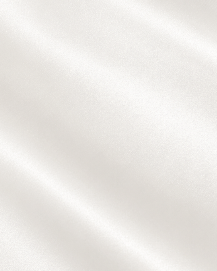 Tailory cream satin finish trousers detail