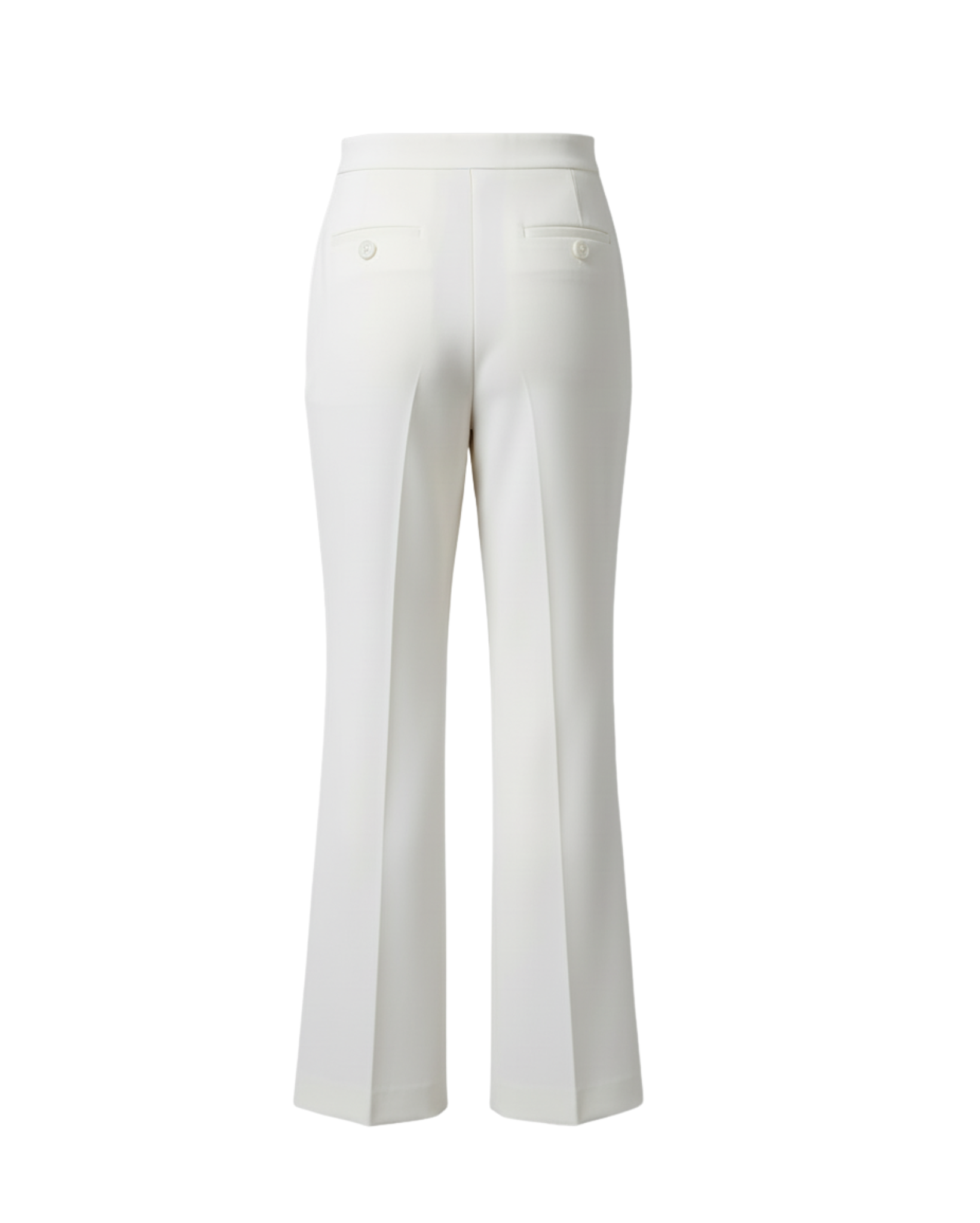 Tailory ivory flared tailored suit trousers back view