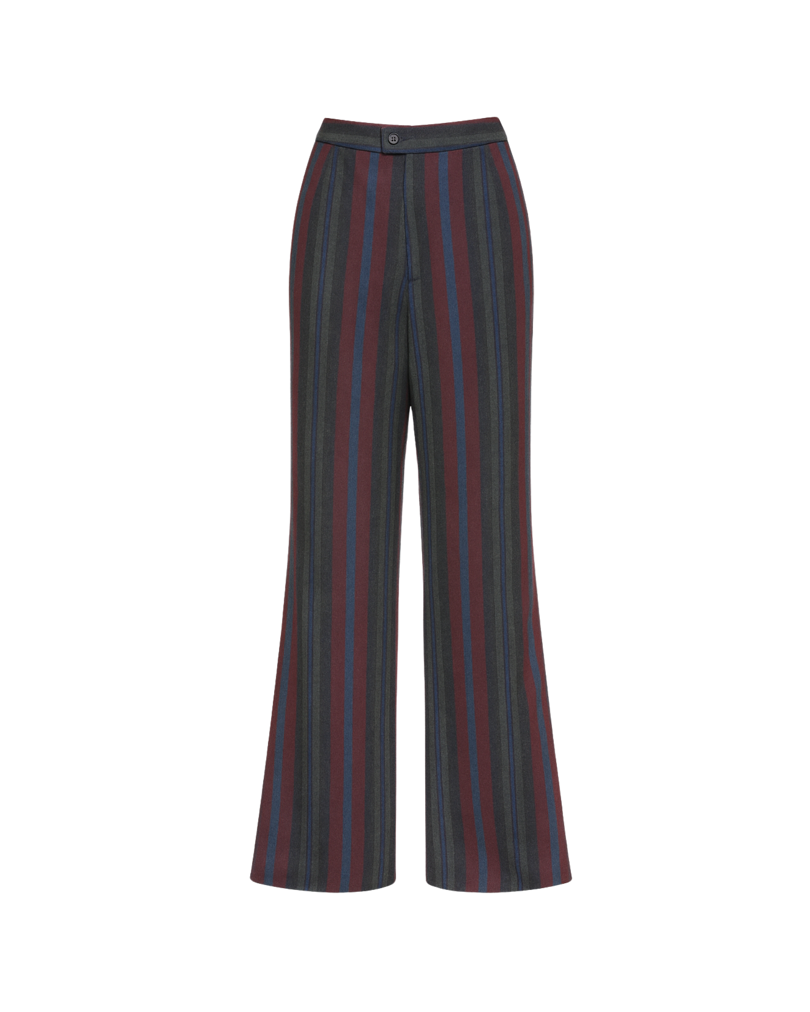 Tailory Trousers Multicolor Striped WideLeg FrontView
