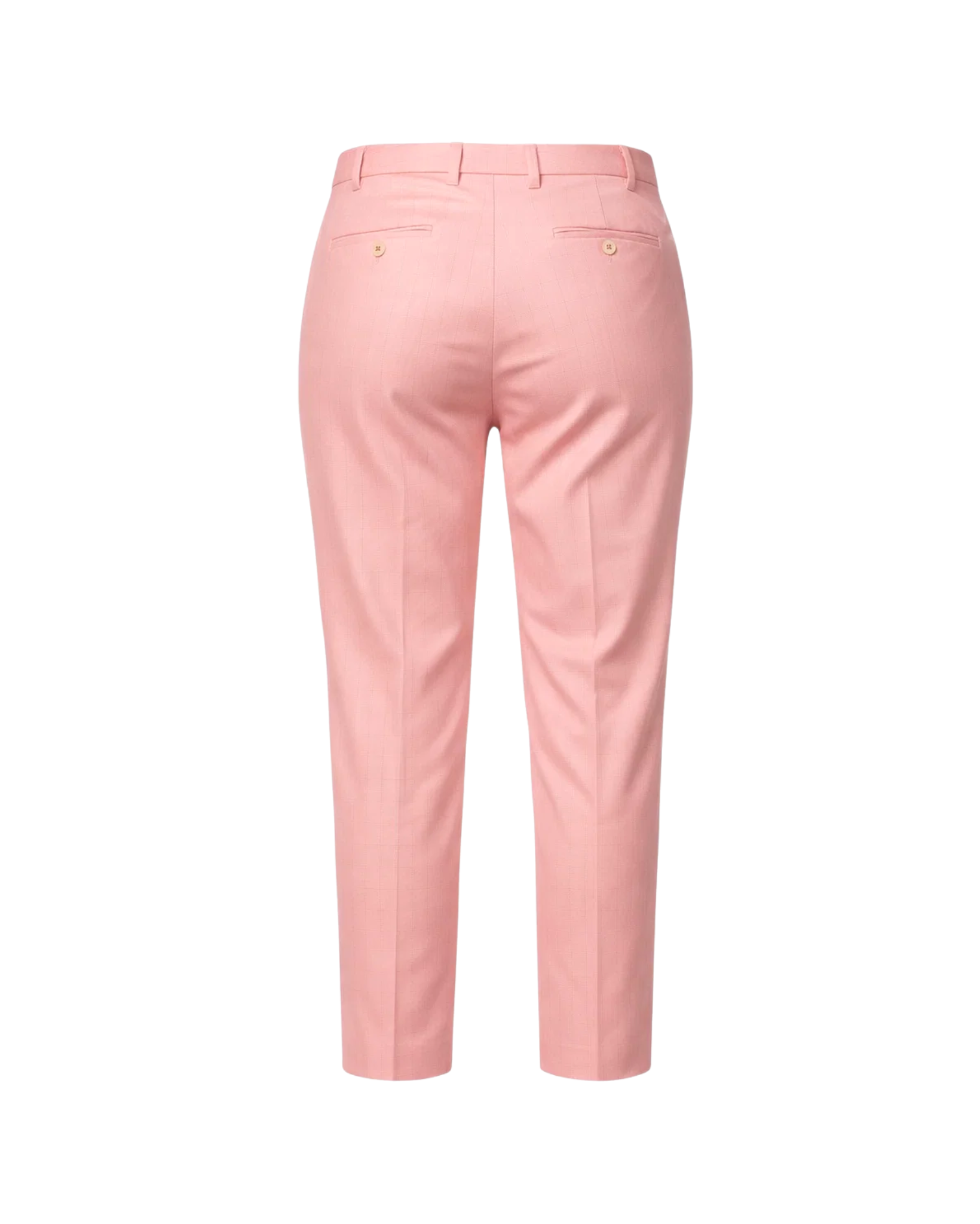 Tailory pink cropped tailored trousers back view