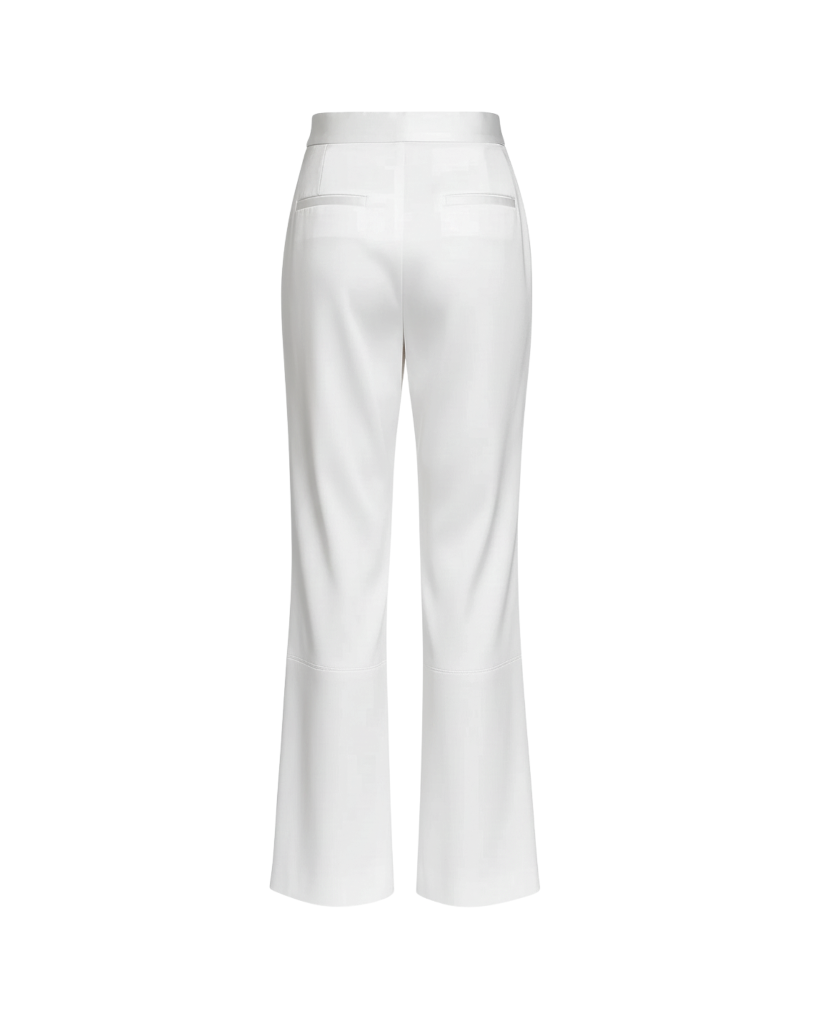 Tailory white wide-leg tailored trousers back view