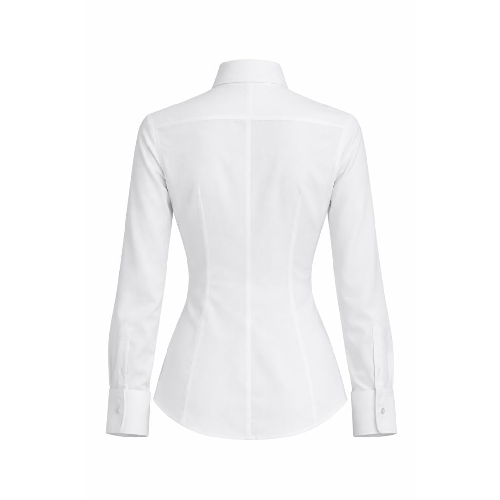 Tailory white tailored tuxedo shirt back view