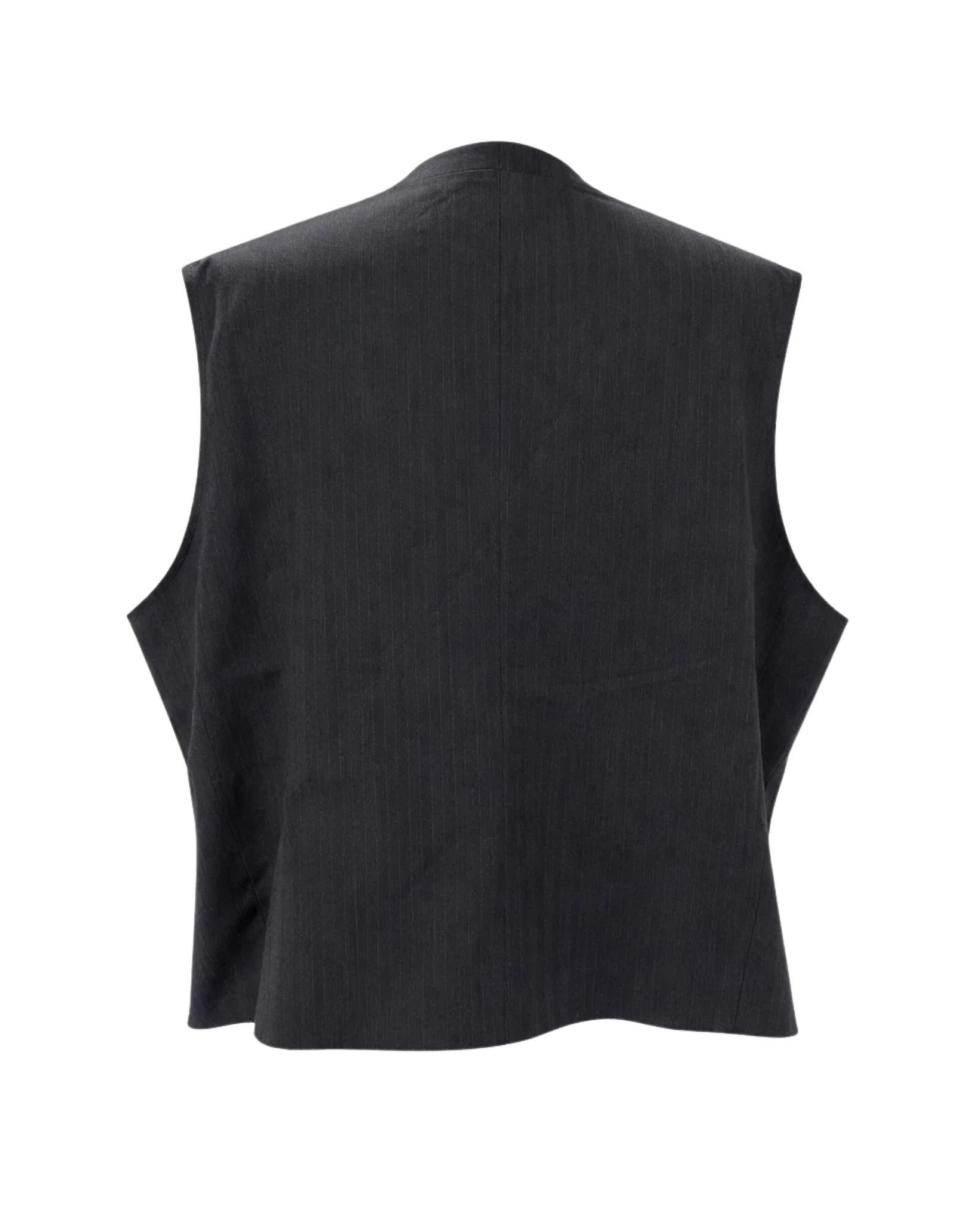 Tailory charcoal tailored vest back view