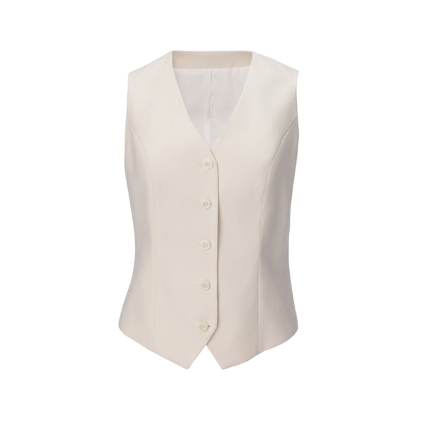 Tailory ivory tailored wedding vest front view
