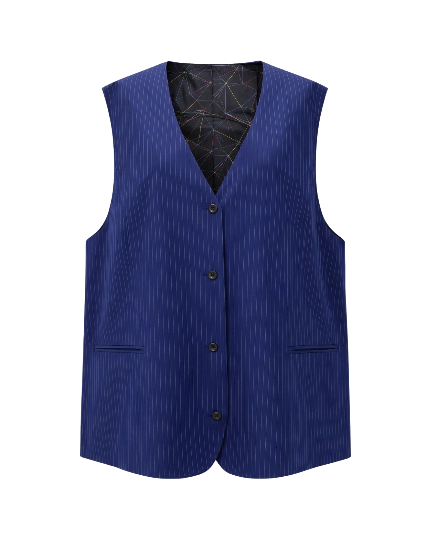 Tailory_Vest_RoyalBlue_Pinstripe_Tailored_FrontView