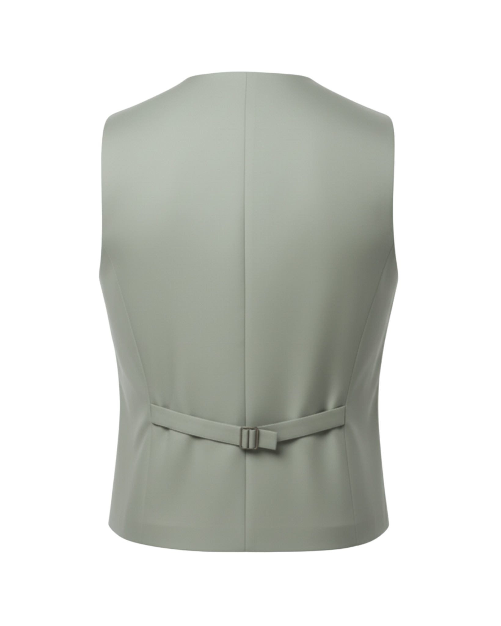 Tailory Sage double-breasted vest back view