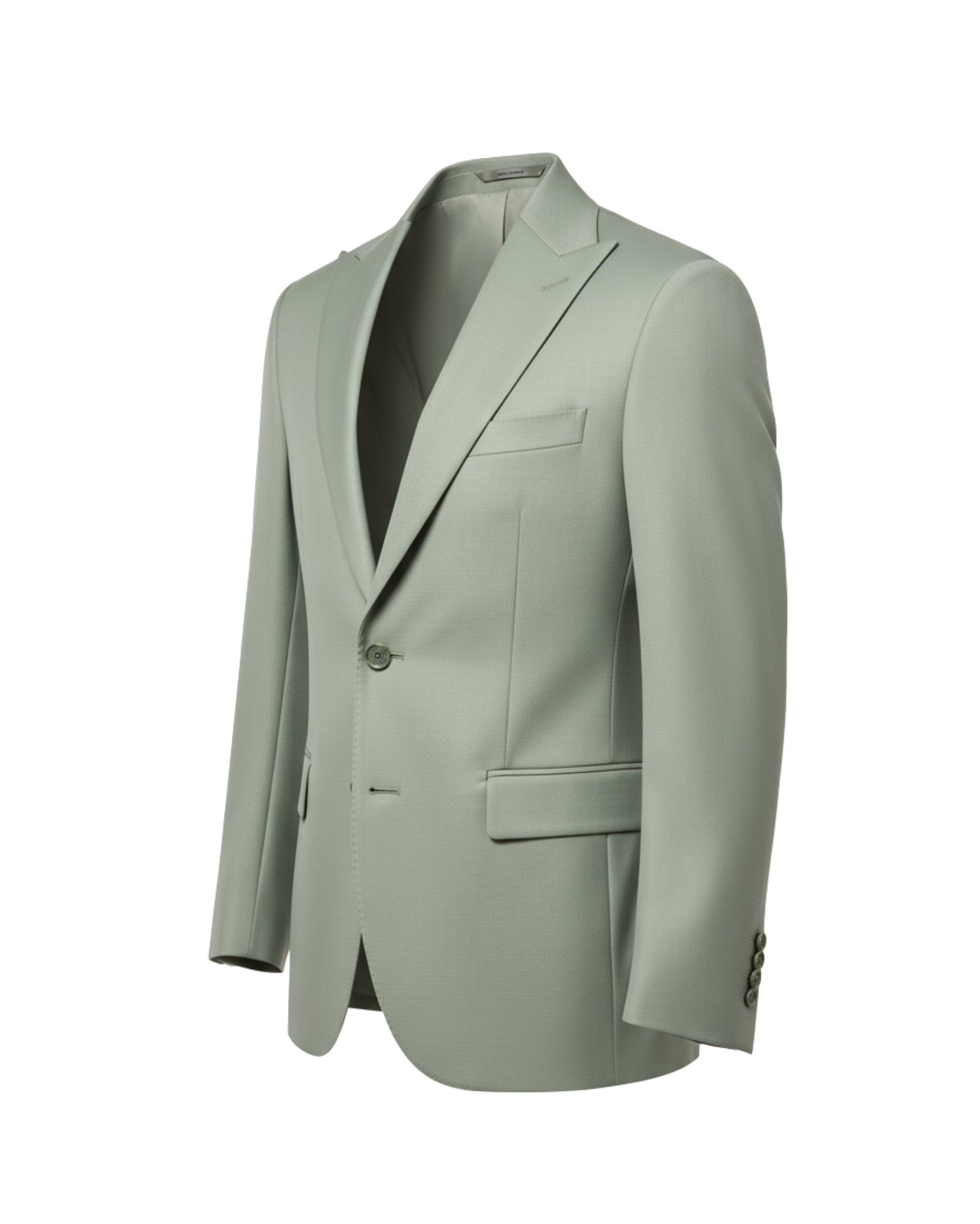 Tailory Sage single-breasted vest side view