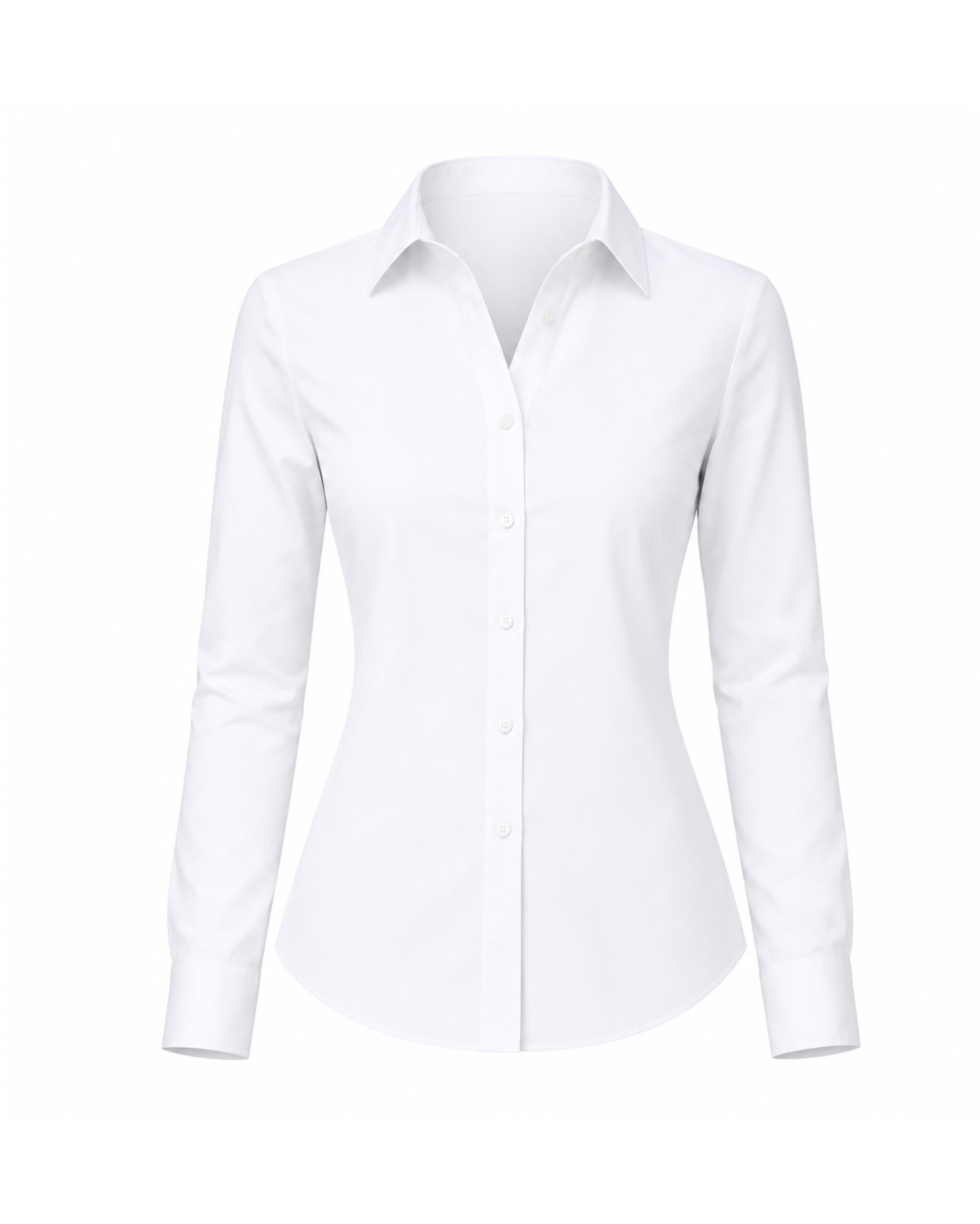 White shirt on a white background