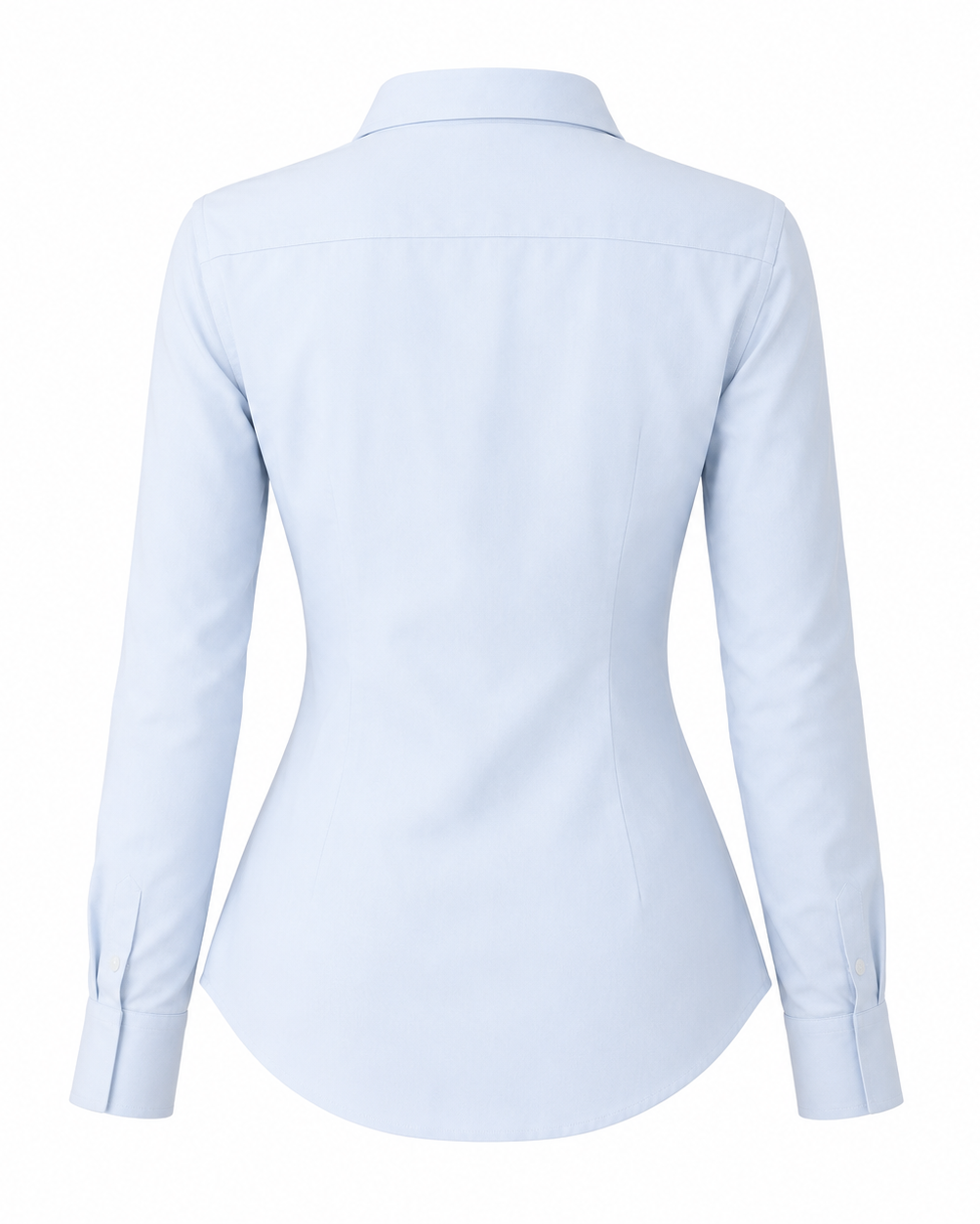 Light blue shirt on a white background
