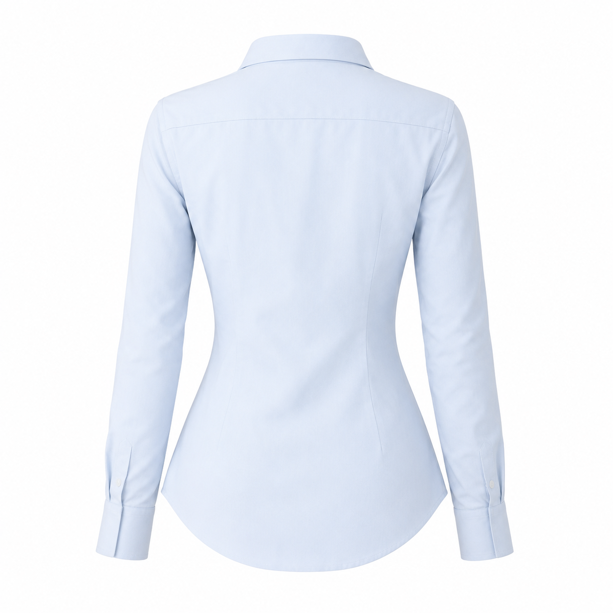 Light blue shirt on a white background